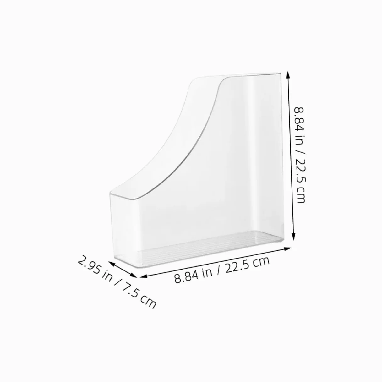 Porta Documenti da Scrivania Trasparente 2 Pezzi Plastico | Design Verticale, Identificazione Rapida, Manutenzione Semplice, per Casa e Ufficio