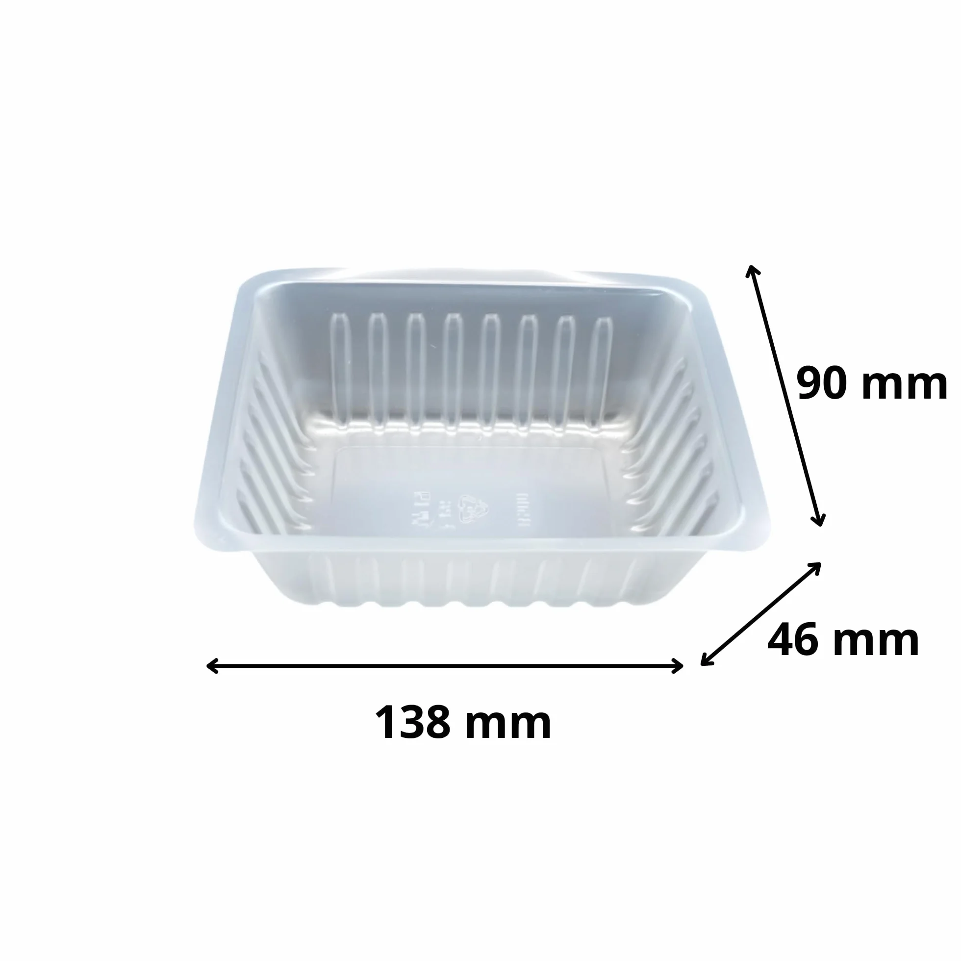 Vaschette per patatine fritte usa e getta 375cc plastica trasparente – Confezione pratica 2500 pezzi
