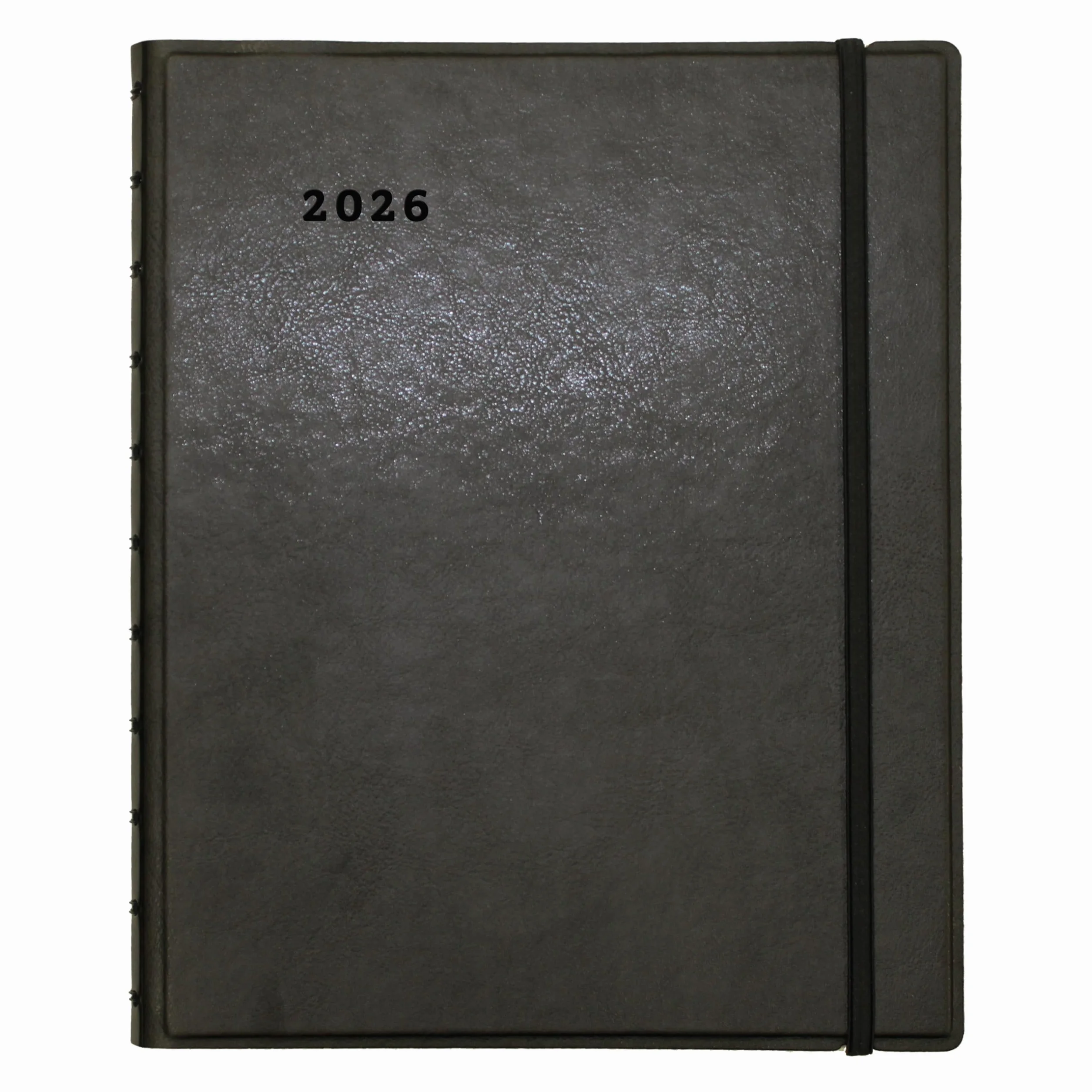 Filofax® Agenda mensile 2027, 17 mesi, da agosto 2026 a dicembre 2027, rilegatura a doppio filo, bilingue, 27,6 x 21,6 cm, nero (C1811001)