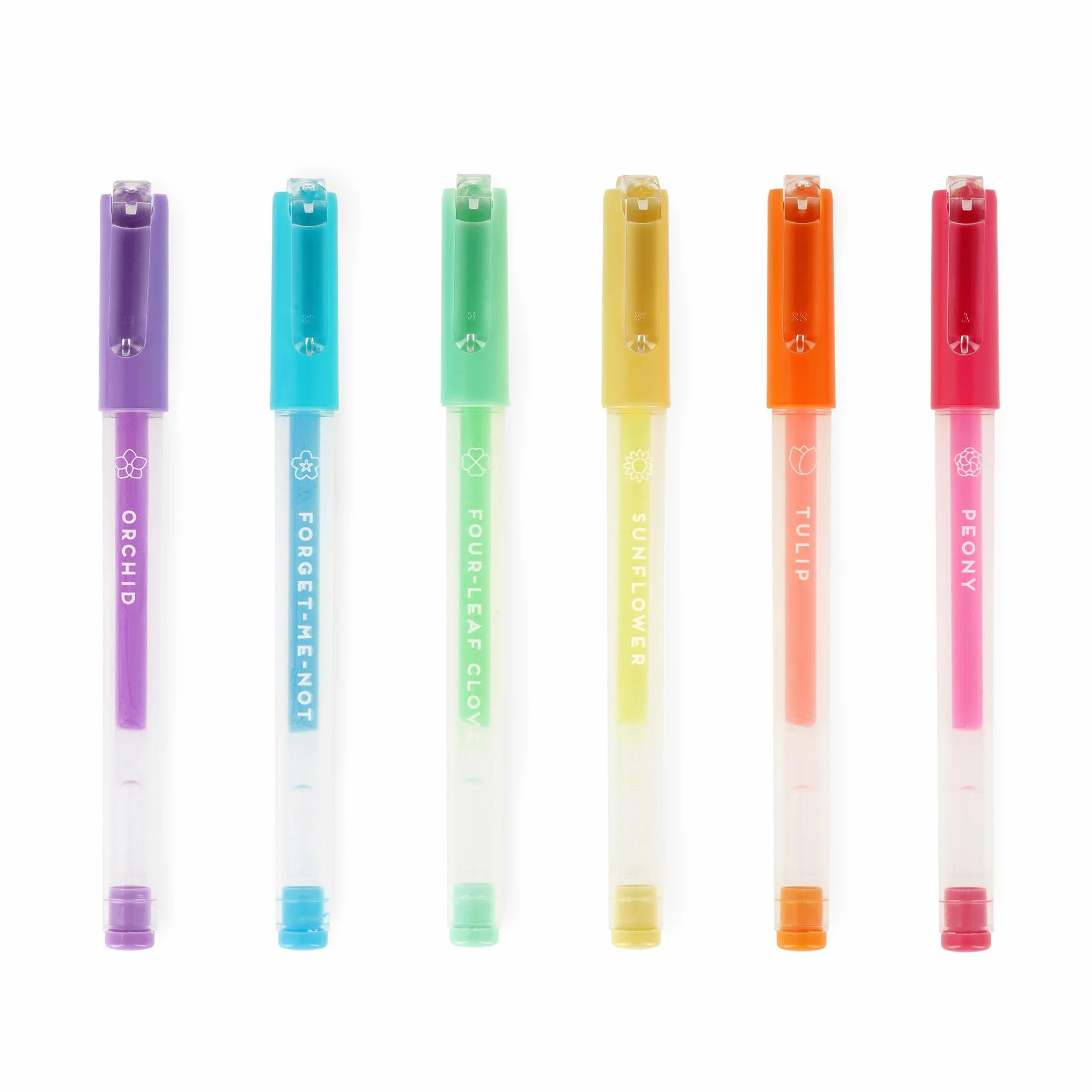 Legami Set di 6 Penne Gel Pastello Spring is in the Air, 6 Colori Profumati, Punta 1 mm