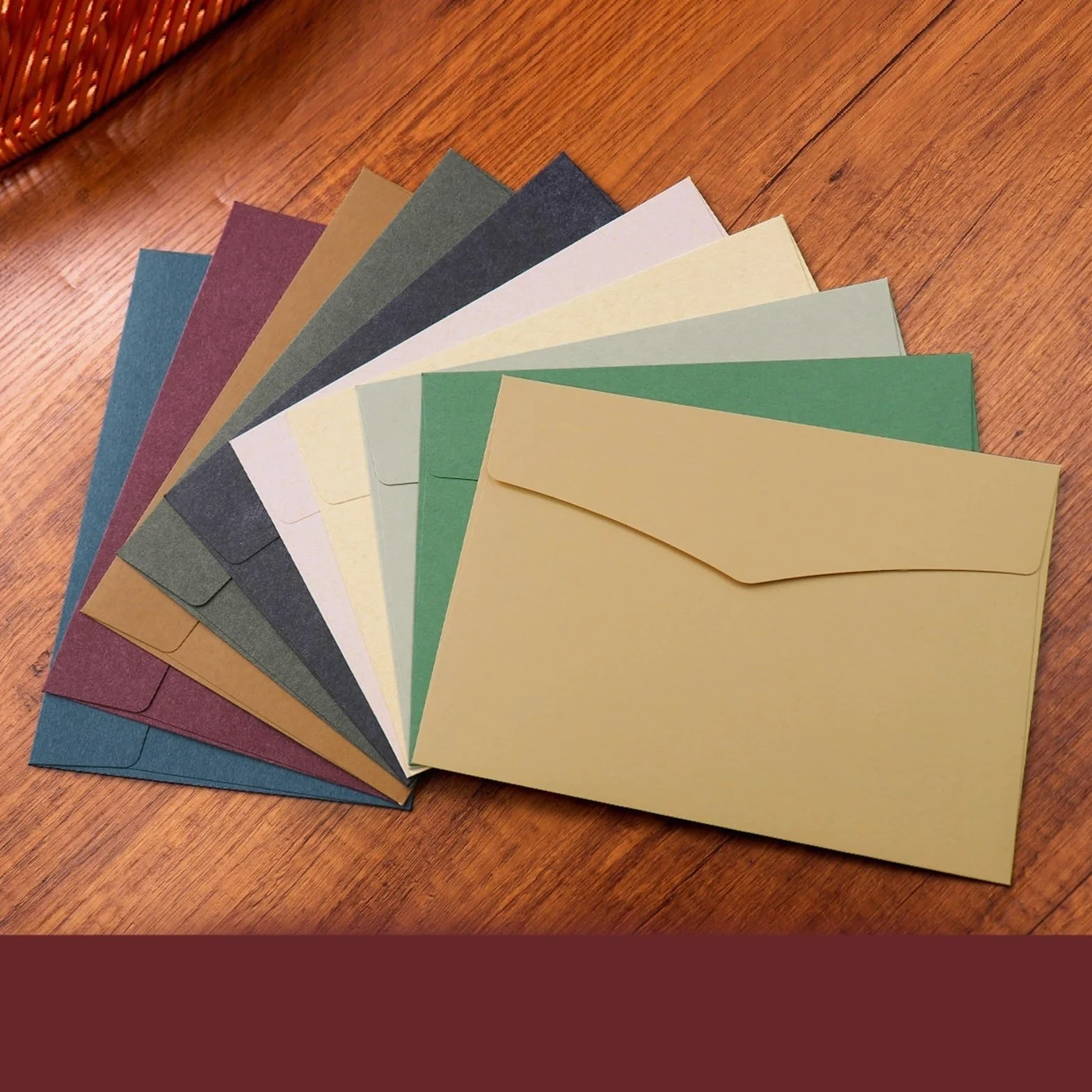 Buste grandi da 20 pezzi - Tinta unita addensata for inviti, biglietti d'auguri, buste nuziali, regalo Per Inviti(Green1)