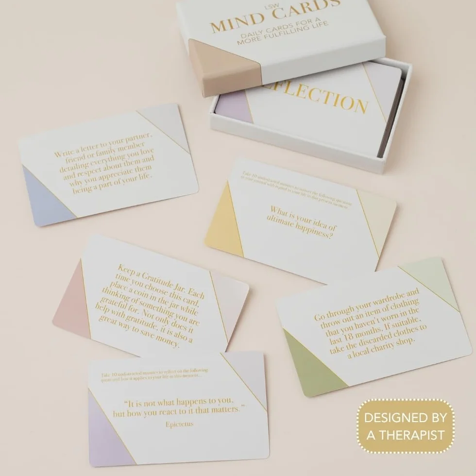 Carte mentali 45 carte per rituali quotidiani gratitudine e diario per uomini e donne semplici passaggi per abitudini positive cura di sé per vite e carriere impegnate