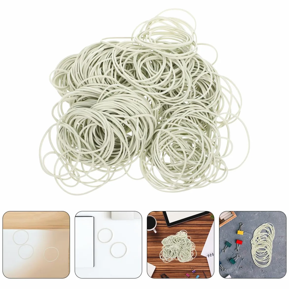 Homoyoyo Elastici Beige in Gomma, Alta Elasticità e Superficie Liscia, per Archiviazione Documenti in Ufficio e Scuola