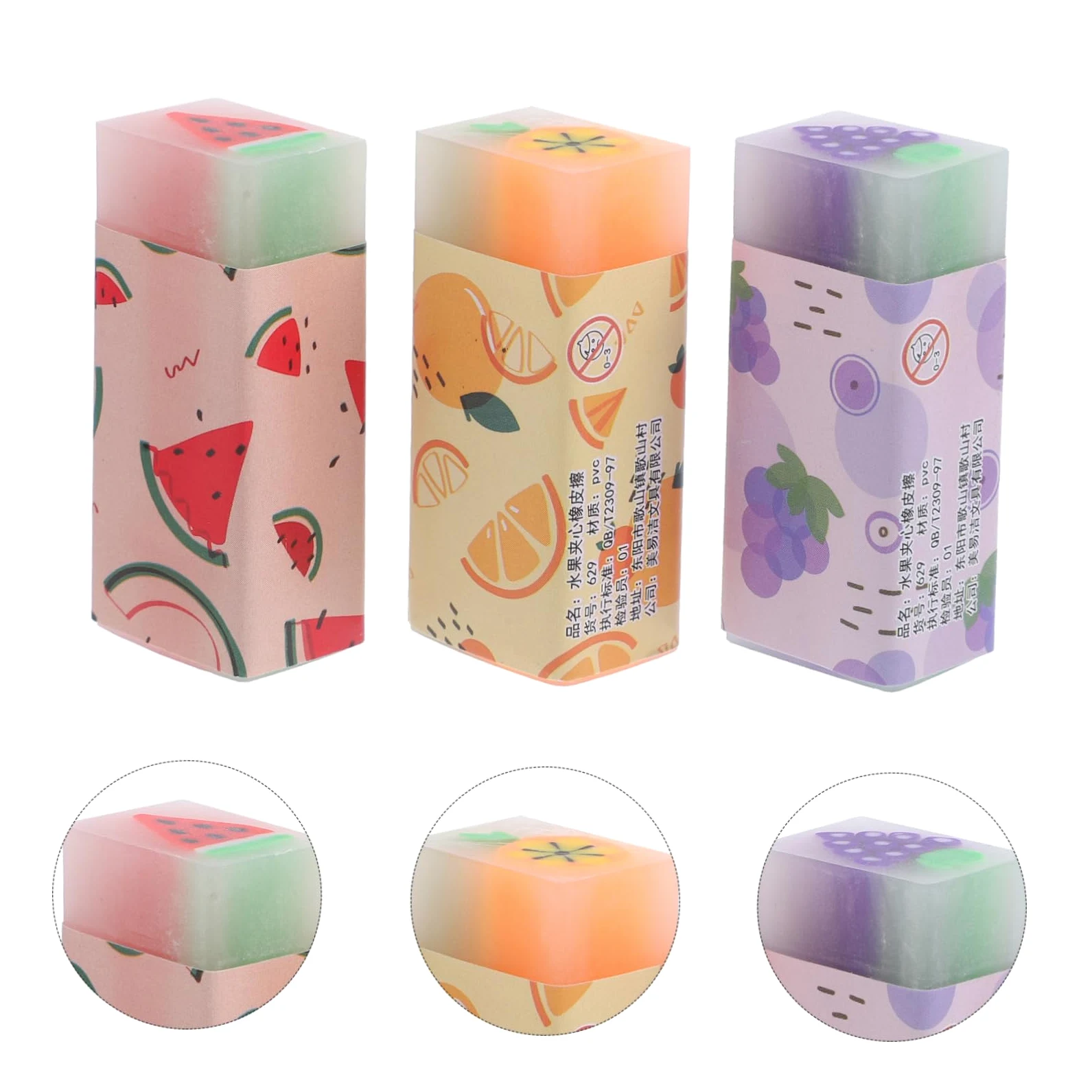 SHINEOFI 36 Gomme Da Cancellare Profumate A Forma Di Frutta Per Bambini Materiale Sicuro Cancelleria Per Bambini