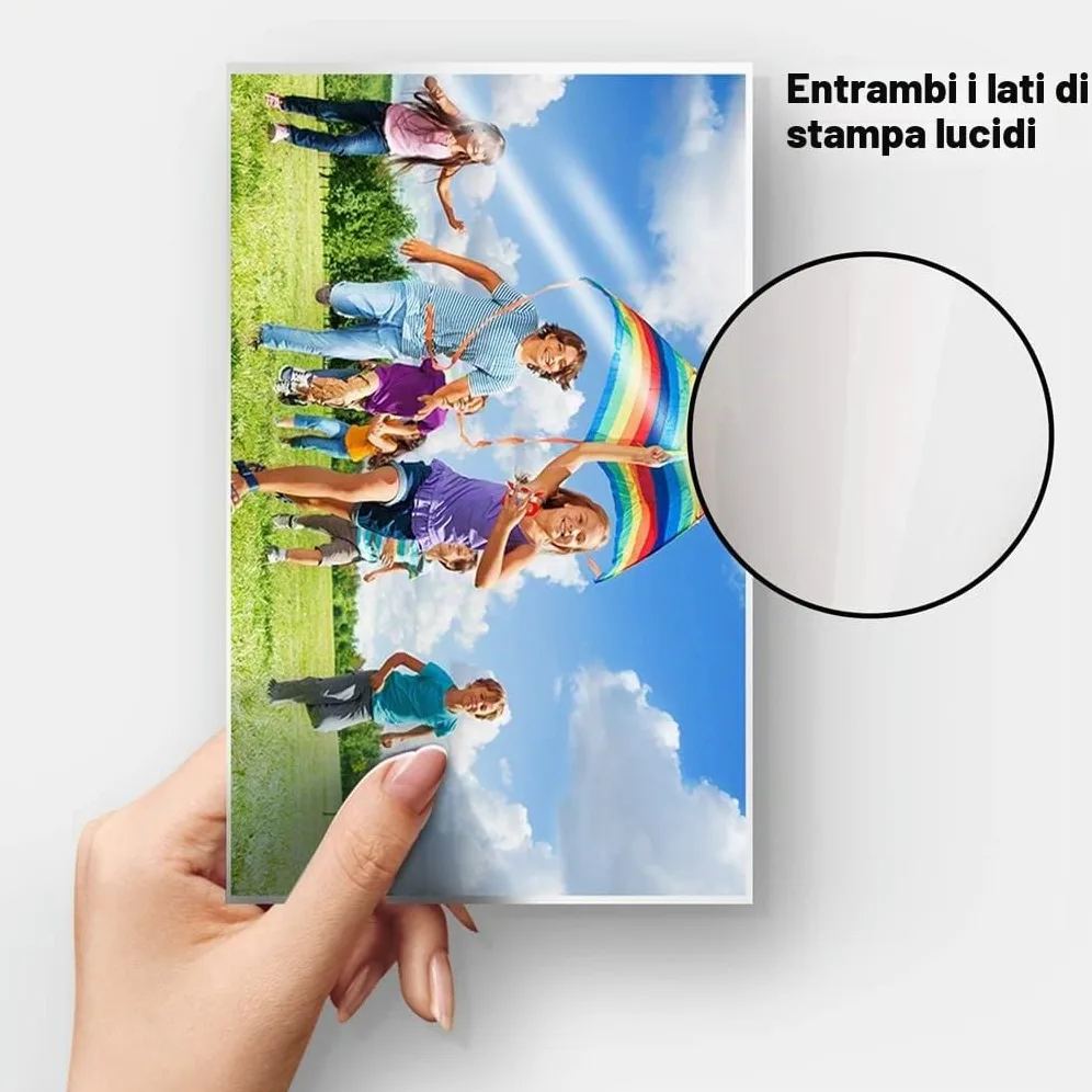 A4 spessa 300gsm doppia carta fotografica lucida Stampabile a getto di inchiostro 100sheets carta pesante