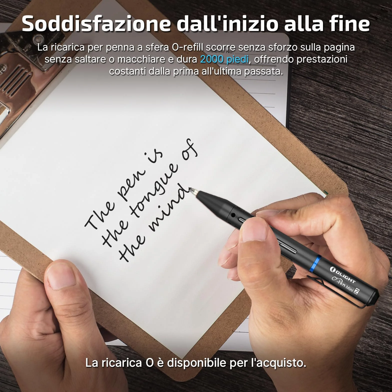 OLIGHT Open mini 2 Penna a sfera e Matita Combinate in una, 4,13 pollici, Leggera e portatile, Adatta per riunioni, Aule o scene di Scrittura all'aperto (Nero)