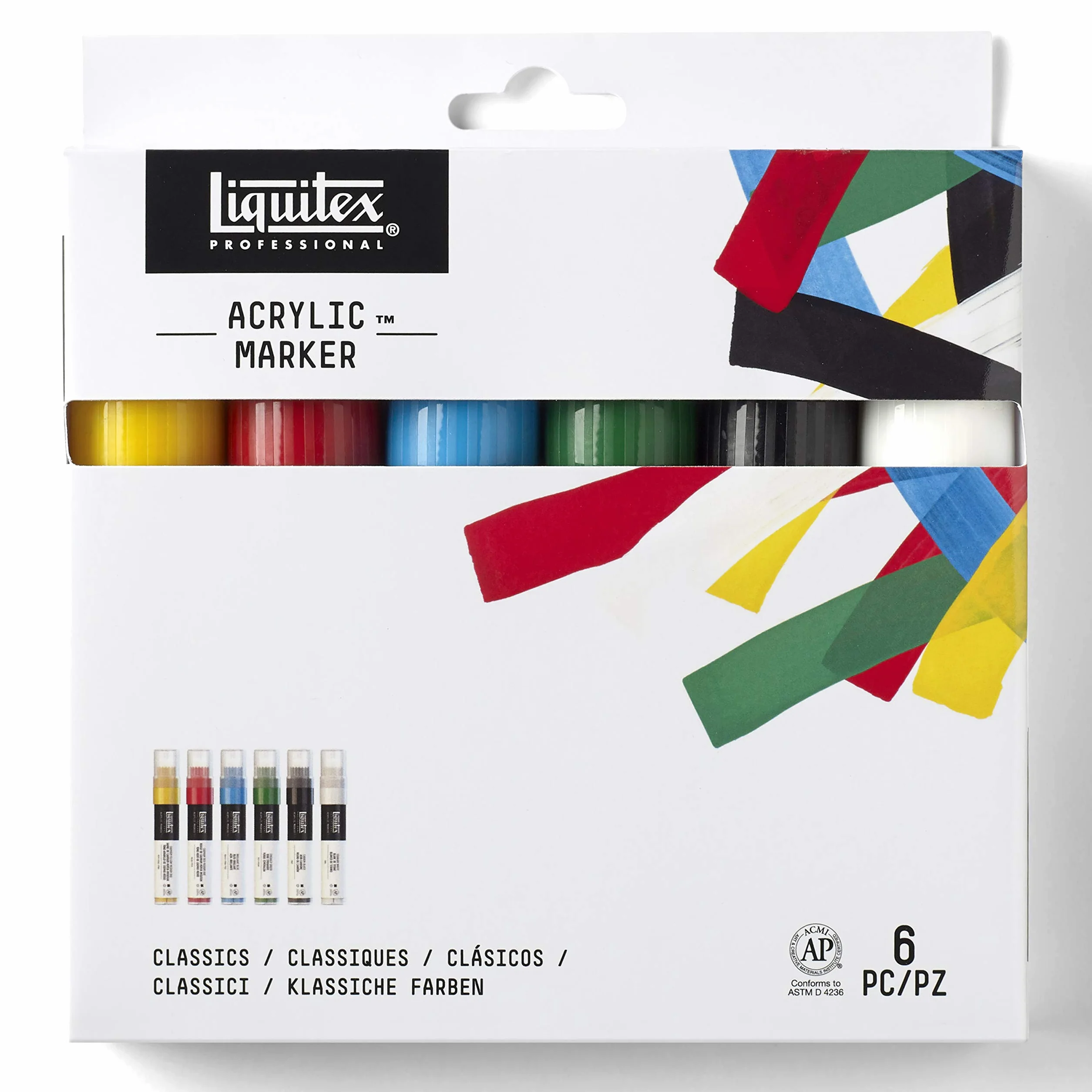 Liquitex Paint Marker 6 Pennarelli Punta Largha