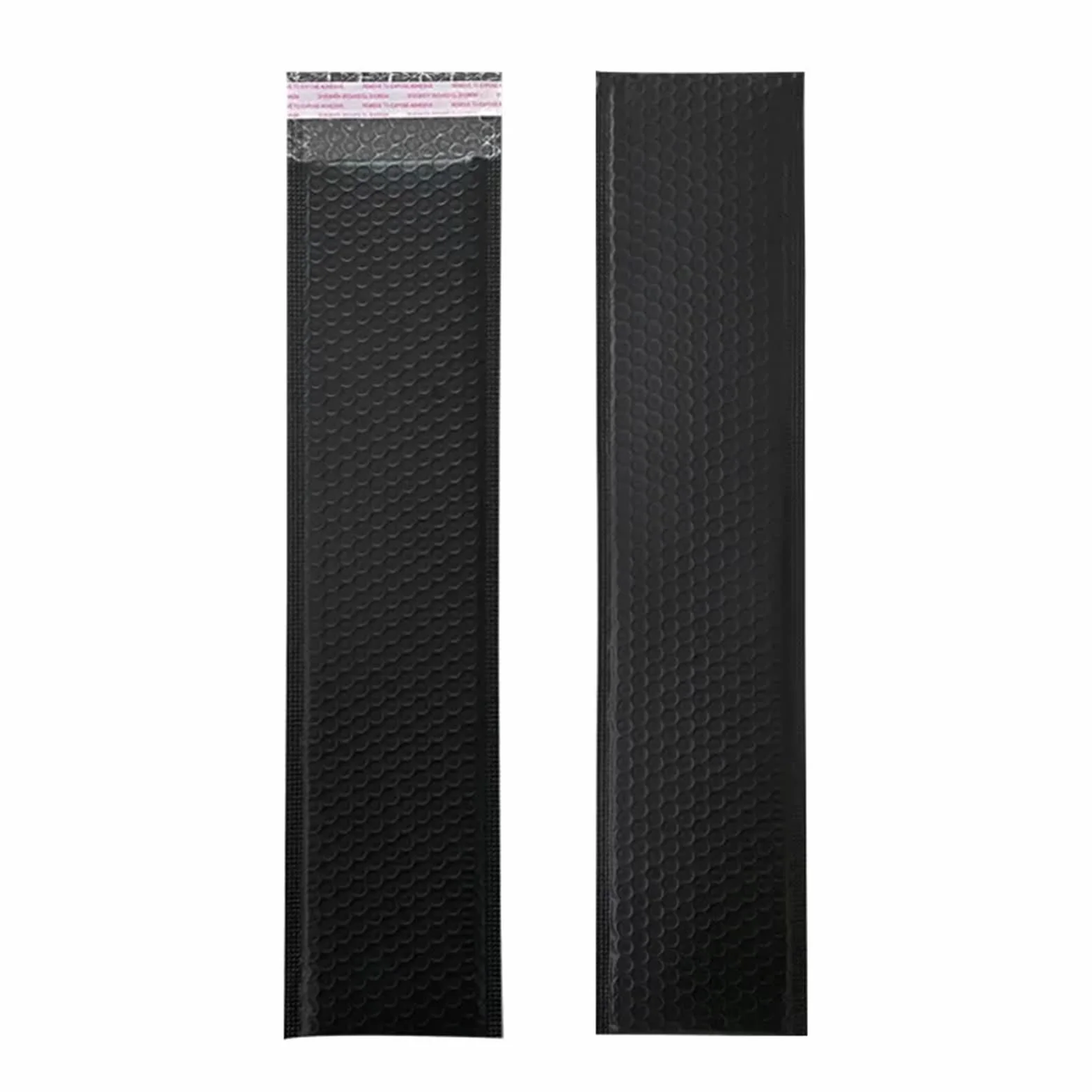 Buste Imbottite Per Spedizioni 20 pz. Striscia nera Poly Film Bubble Mailer Autosigillante