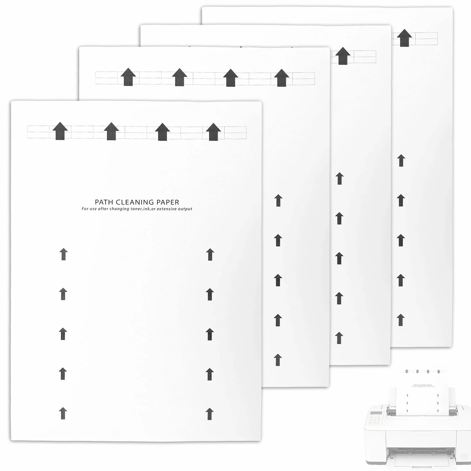 Carta per la Pulizia Stampanti 28,5x21cm 15pz Getto d'Inchiostro Laser