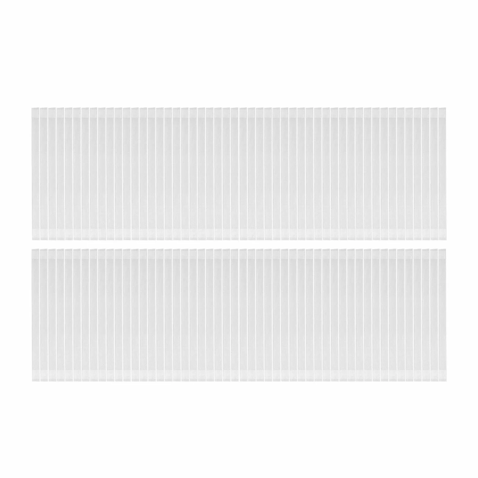 2 set di strisce di colla termica, 10 mm di larghezza, per rilegatura, per documenti, album, libri di testo, 100 pezzi, 28,5 x 1 cm