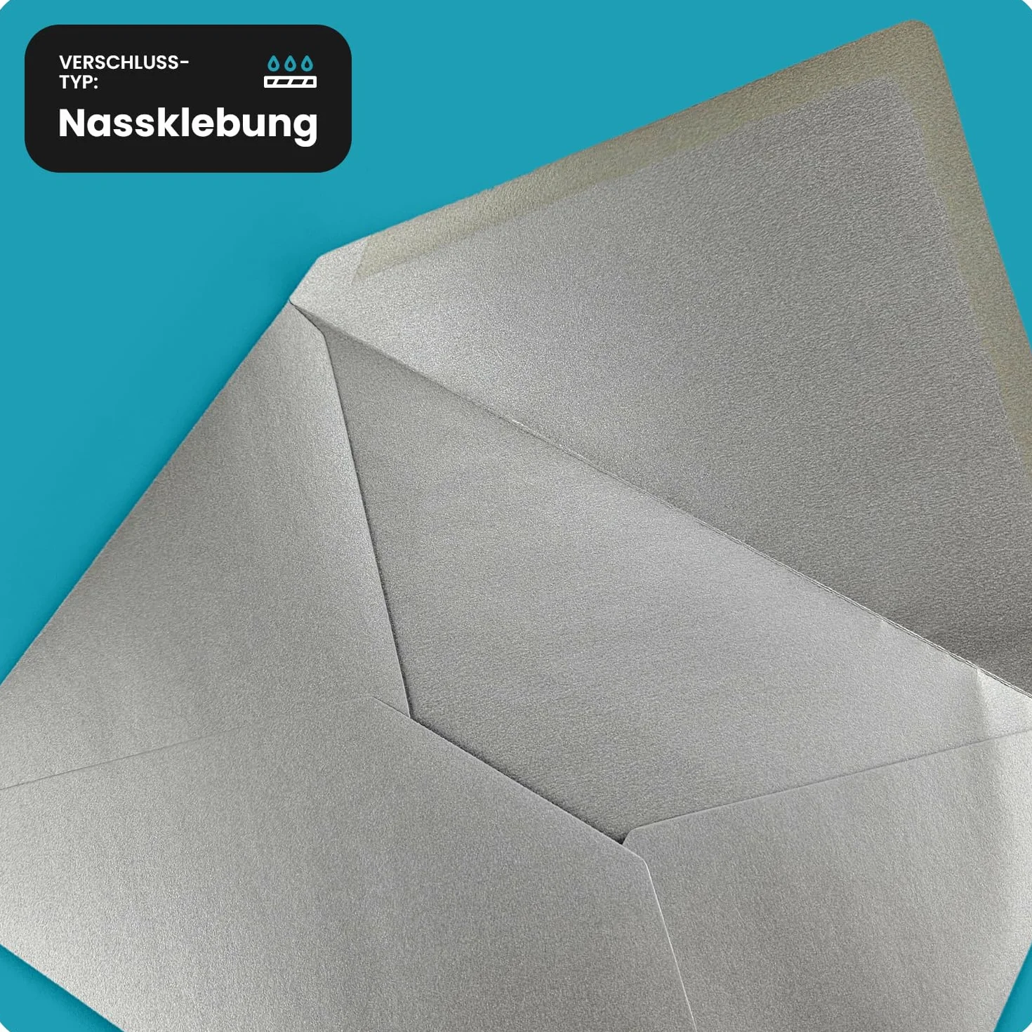 Aster Metallic Netuno 25 buste da lettera colore crema formato C5 162x229 mm 120g