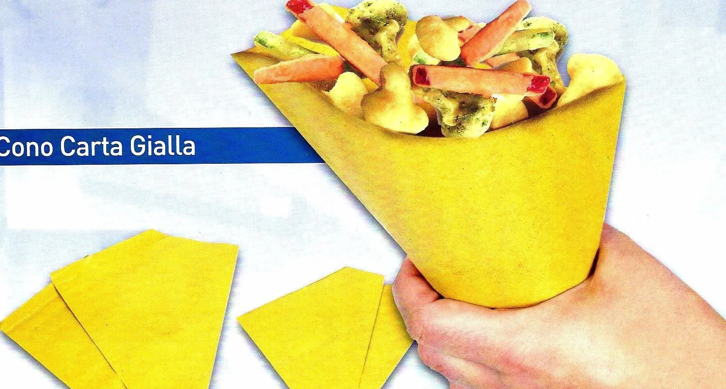 Cono Astuccio Porta Patatine E Fritto in Carta Paglia Dispenser Box Chips Potato PATATINA PZ 250