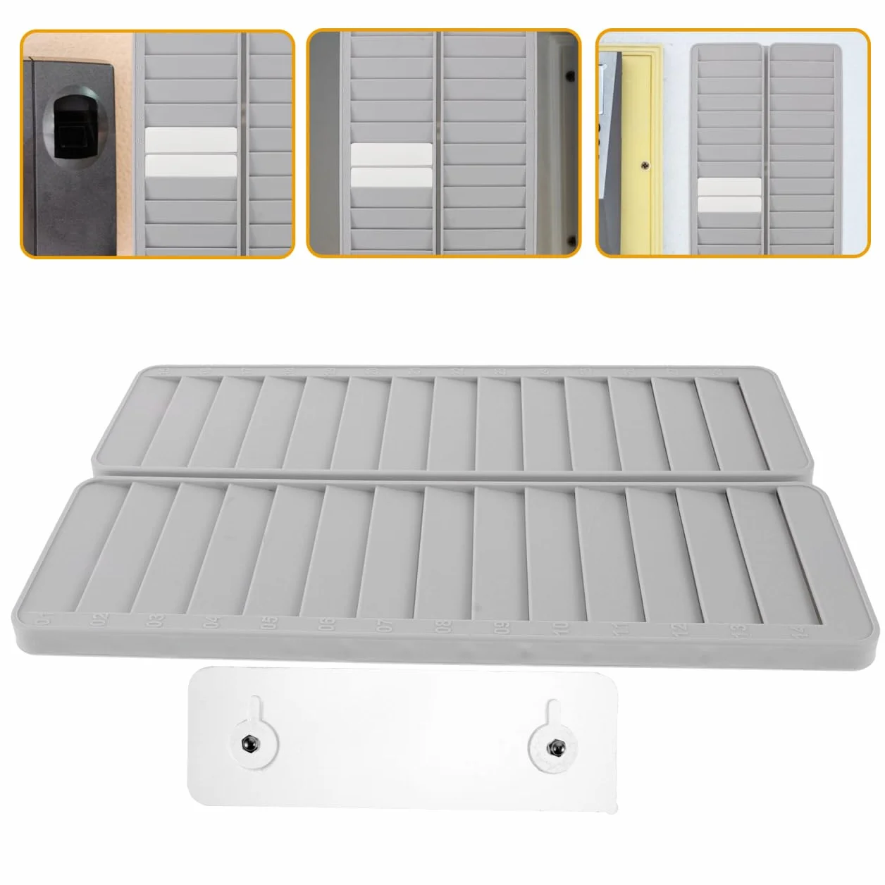 LALAFINA Porta Tessere Da Parete 28 Slot Porta Badge Ufficio Carte Di Credito in Pp Supporto Per Registratore Di Presenze In Fabbrica Contenitori