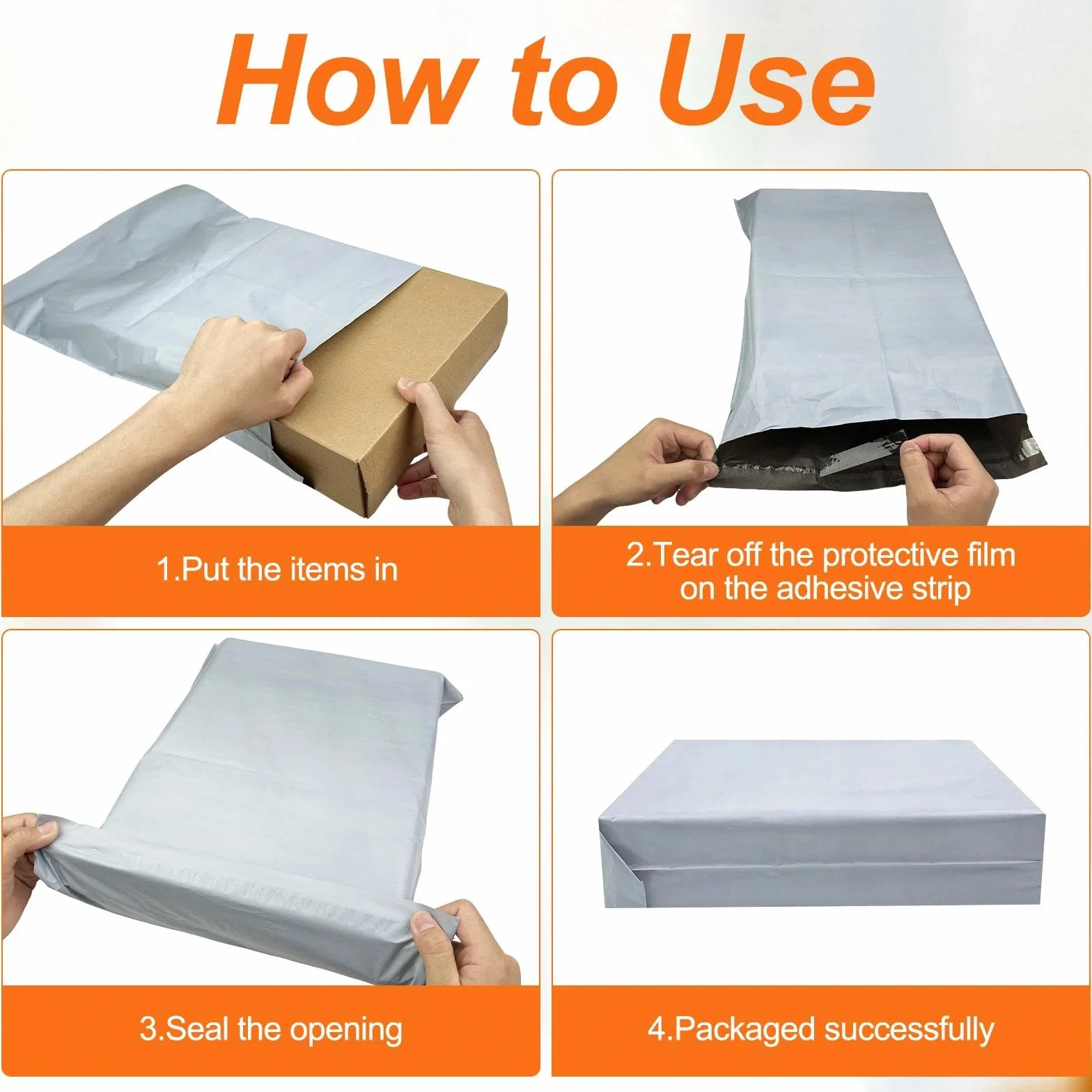 Sacchetti Spedizione Autoadesive Non Trasparenti Buste Postali Plastica Mailing Bags 50 Pezzi