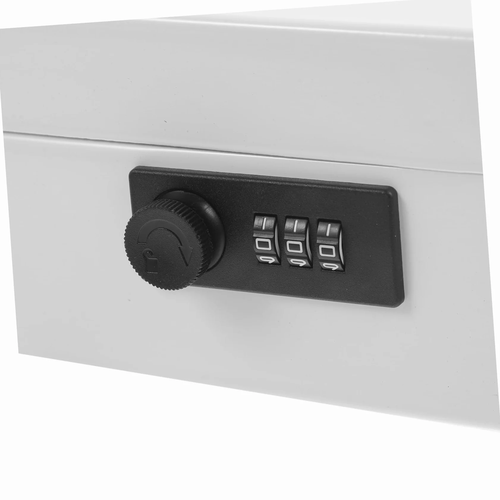 Gadpiparty Cassetta Di Sicurezza Con Serratura e Codice, Piccola Cassaforte in Metallo Bianca, Cassaforte Per Soldi Con Chiusura a Combinazione, Contenitore Portavalori Stabile Per Casa e Ufficio