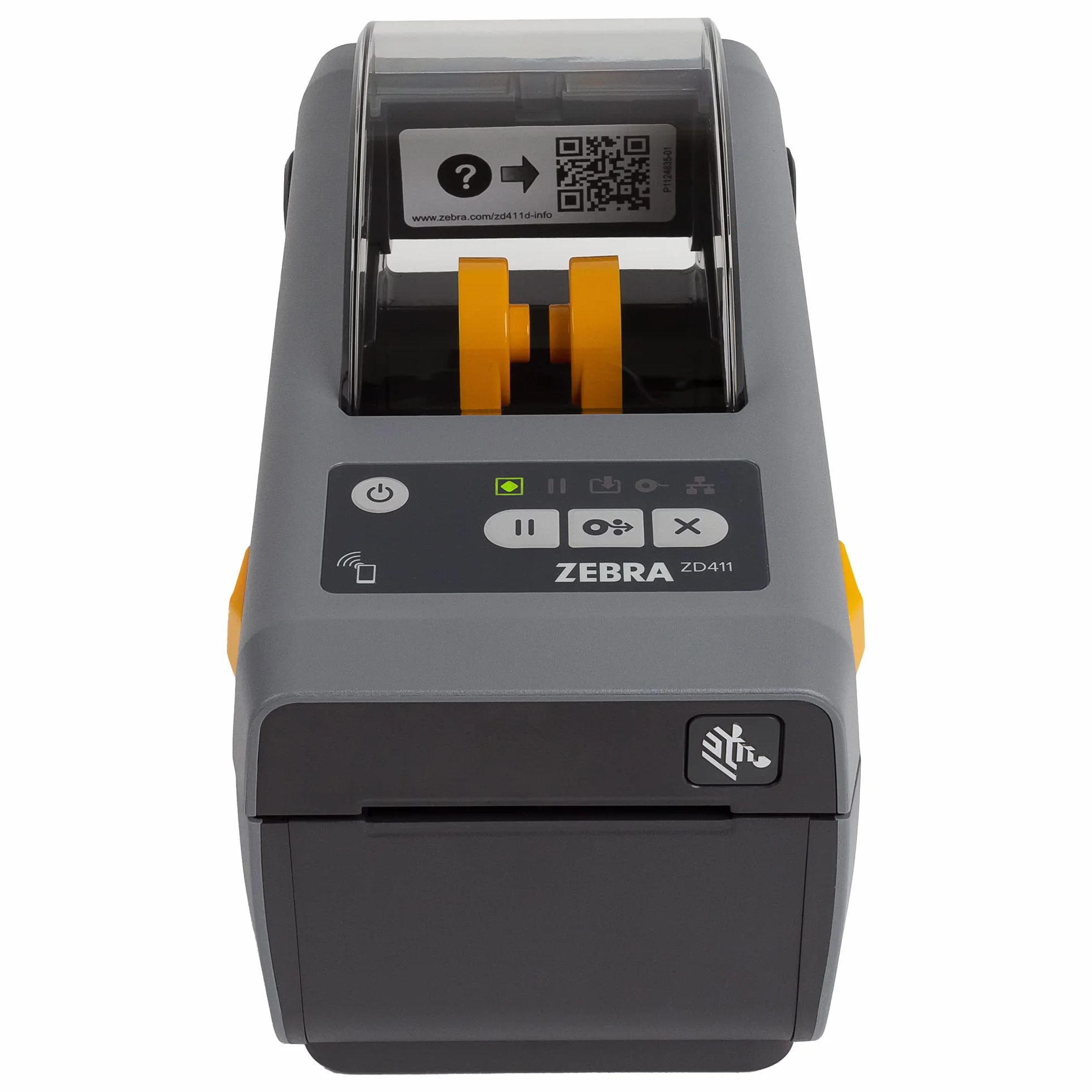 Zebra ZD411d Stampante con bordo a strappo - 203 DPI - Termico diretto - Larghezza di stampa massima 56 mm, Bluetooth, USB, interfaccia host USB (ZD4A022-D0EM00EZ)