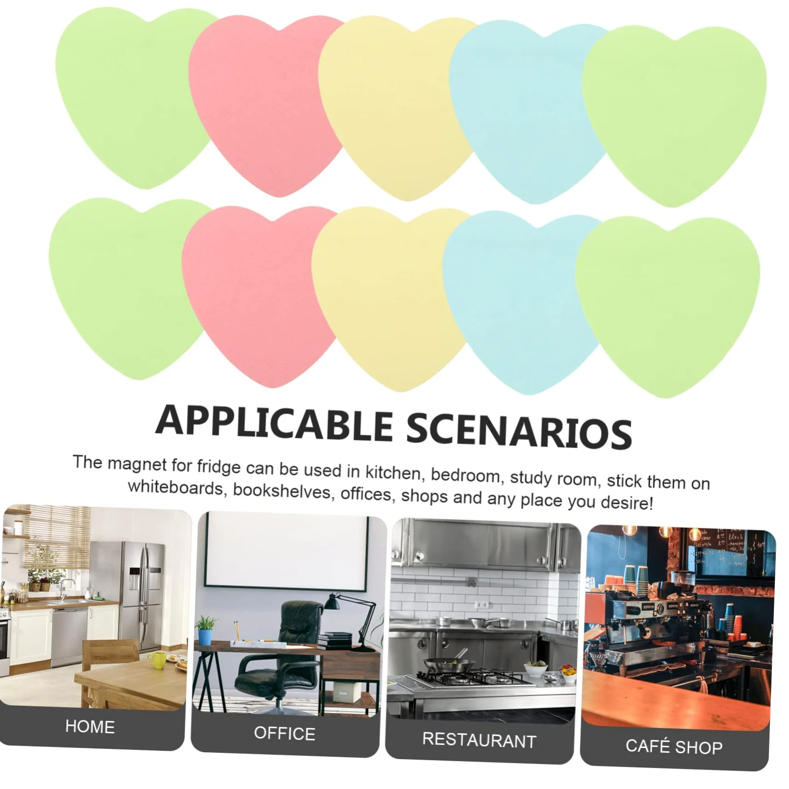 NUOBESTY 40 Set Di Adesivi Per Promemoria Ricariche Per Blocco Note Adesivi Per Promemoria Dal Design Semplice Per Uso Scolastico E Domestico
