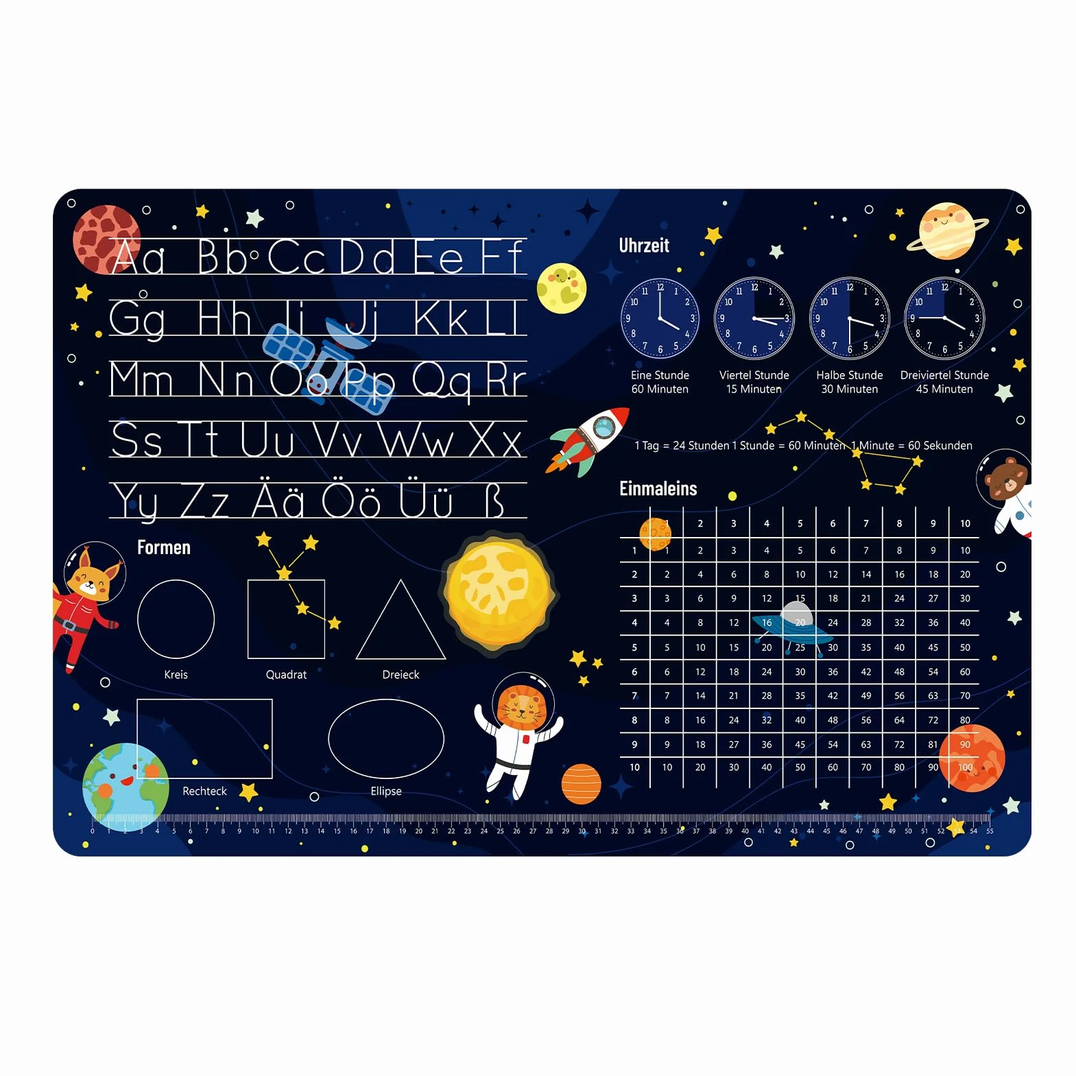 Sottomano da scrivania in pelle PU 60 x 40 cm lavabile antiscivolo per ufficio