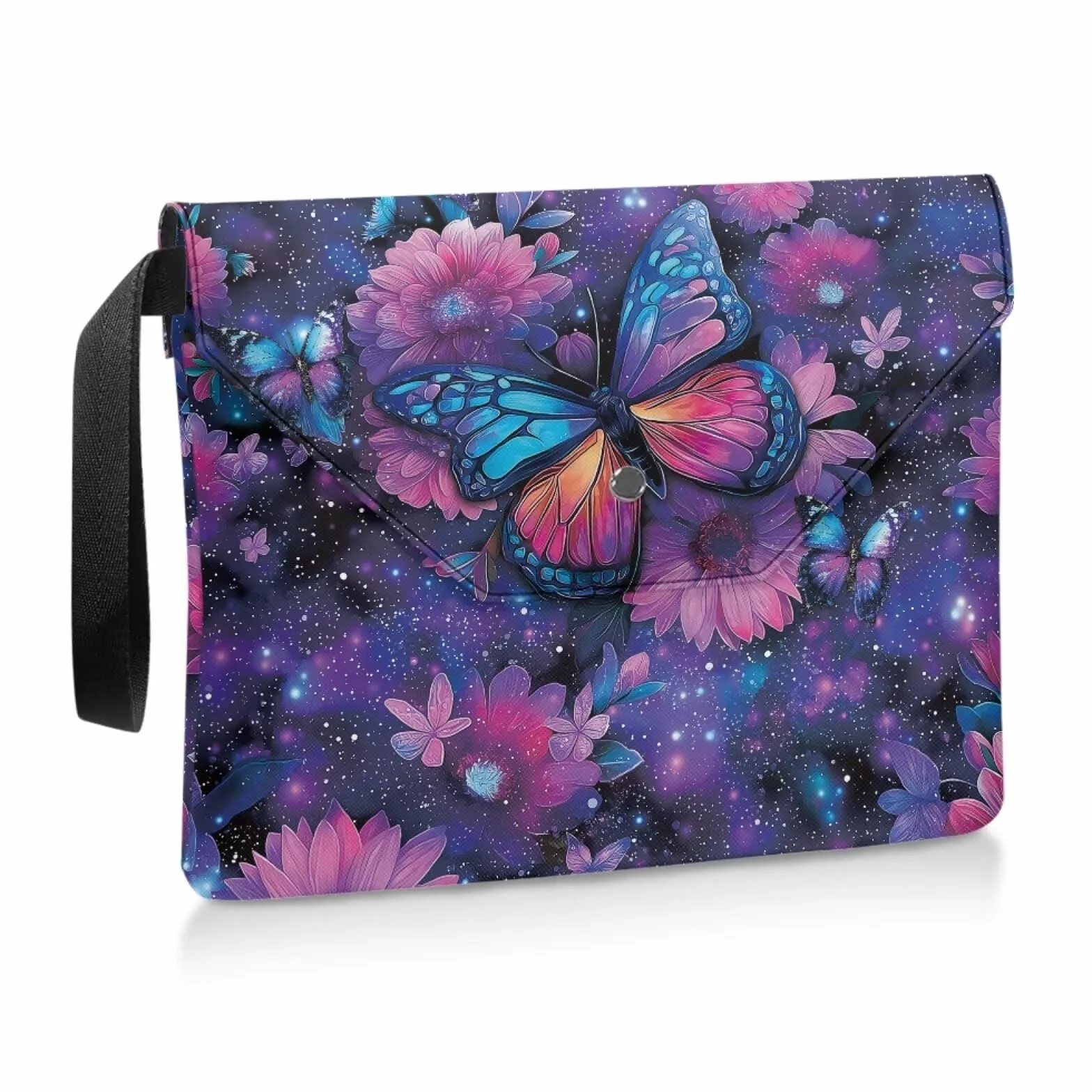 Custodia per libri stellata con farfalla viola 30 x 24 cm copertura protettiva