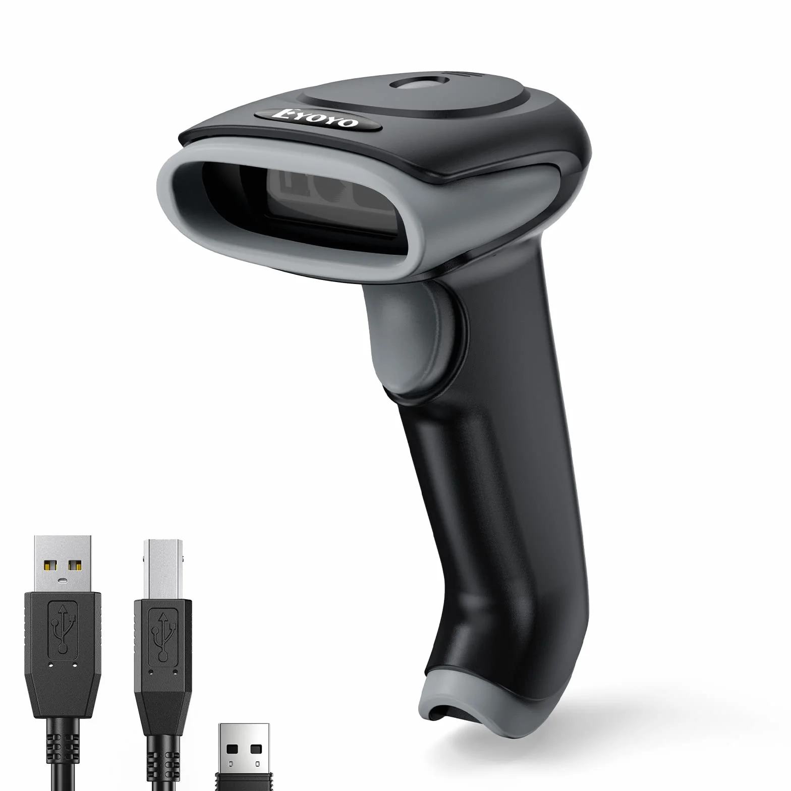 Eyoyo lettore di codici a barre wireless, 2D Bluetooth Barcode Scanner, 2.4G wireless, Bluetooth, USB cablato connessioni 3 in 1 lettore qr code reader, Batteria da 2500 mAh per Phone Tablet Laptop PC