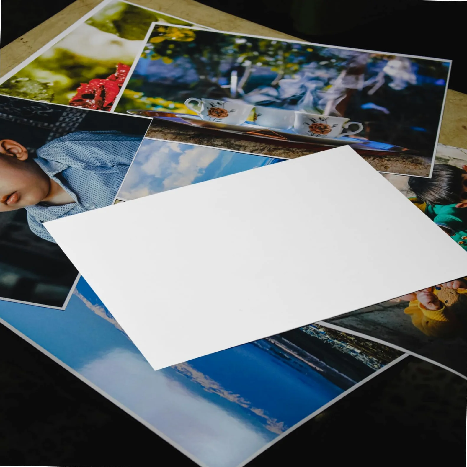 Carta Fotografica Lucida Carta di Alta Durabilità Bianco 100 Fogli per Stampante Facile da Tagliare per Creazioni Artistiche e Stampa Foto