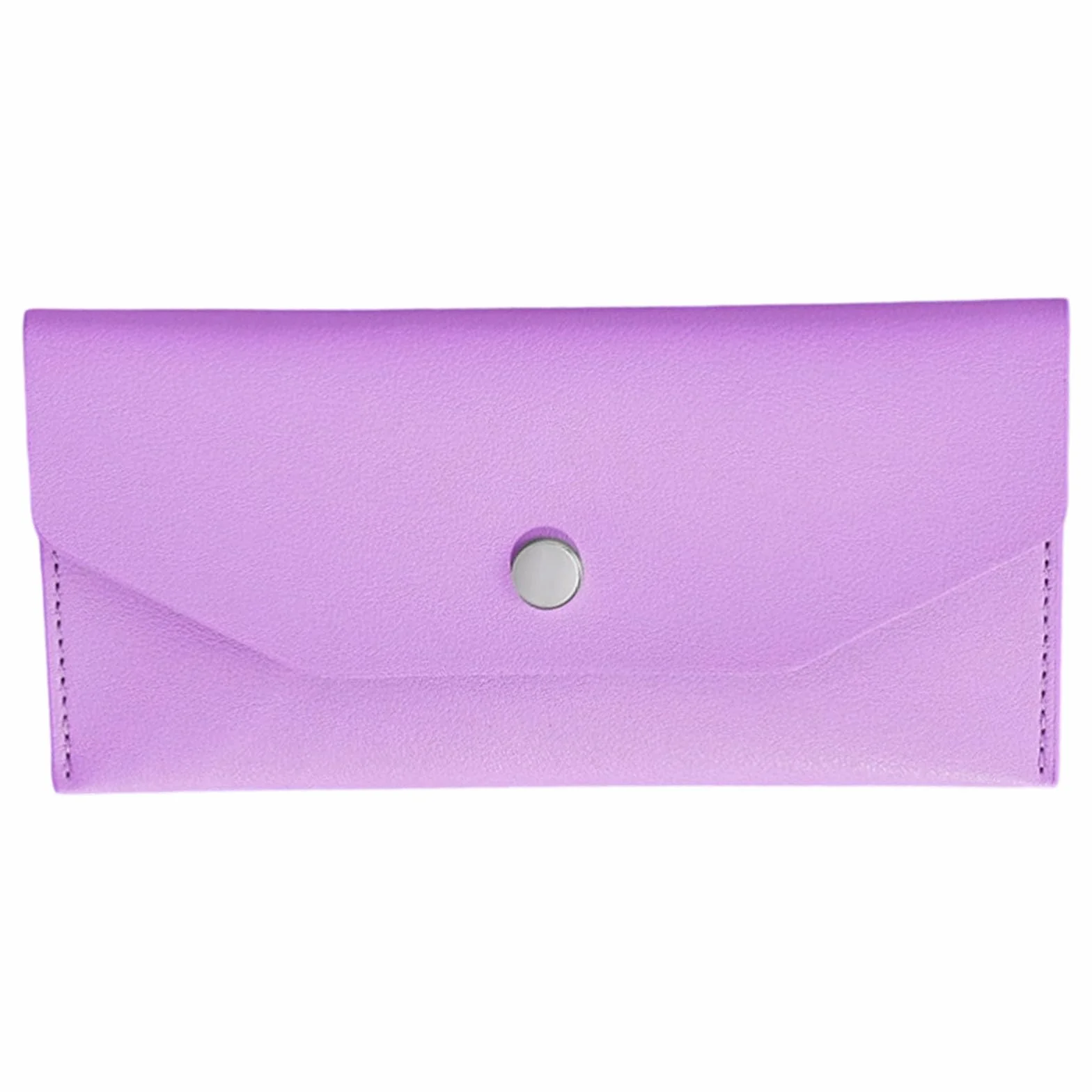 Organizer per biglietti da visita in pelle viola 17x9 cm Busta per contanti