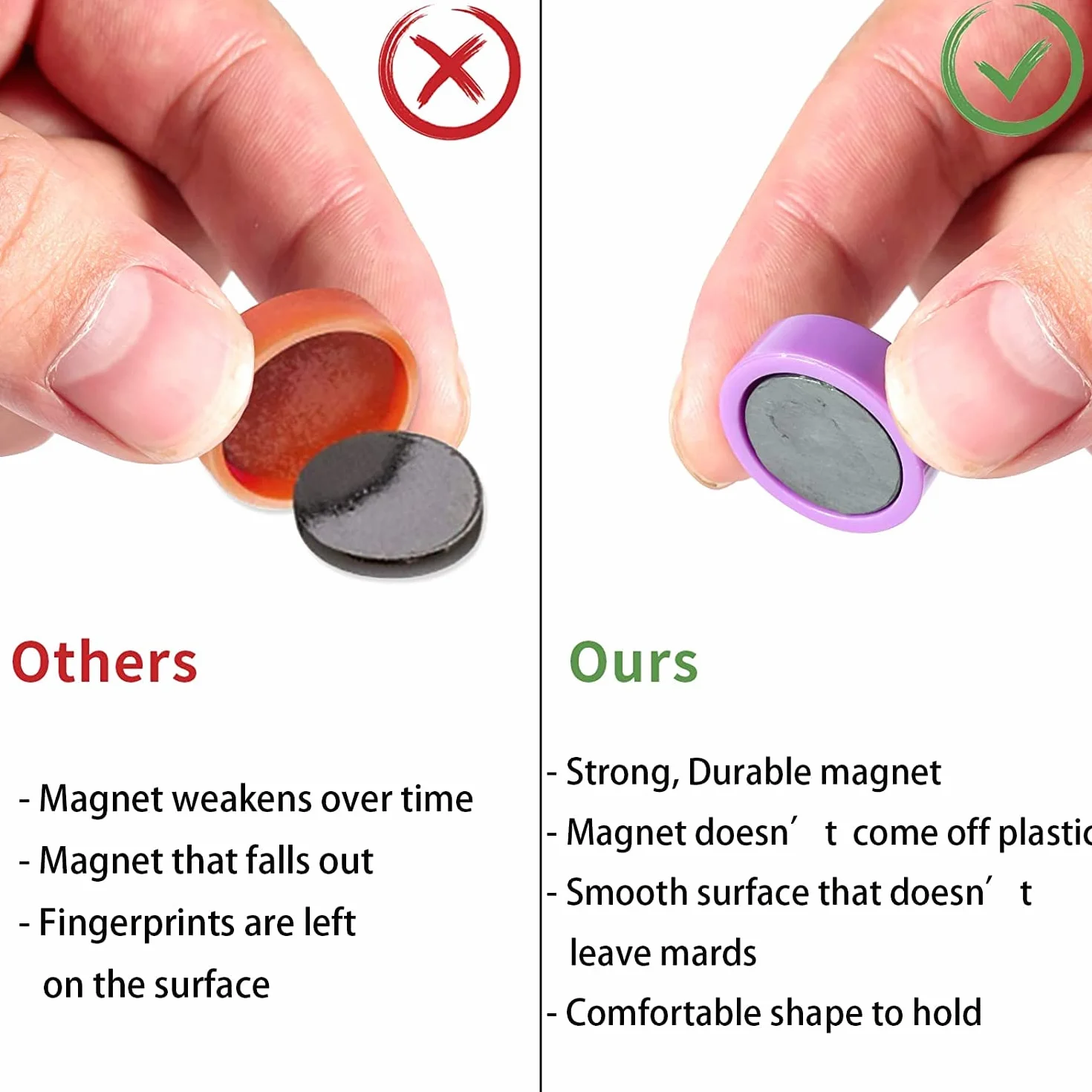 200 pezzi 10 colori Calamite Frigorifero, Magneti Frigo, Calamite Potenti, Calamite Piccole Colorate, Carino Tonde Magnete, Calamita Potente, per Frigo, Lavagne, Calendari, Piastre Magnetiche