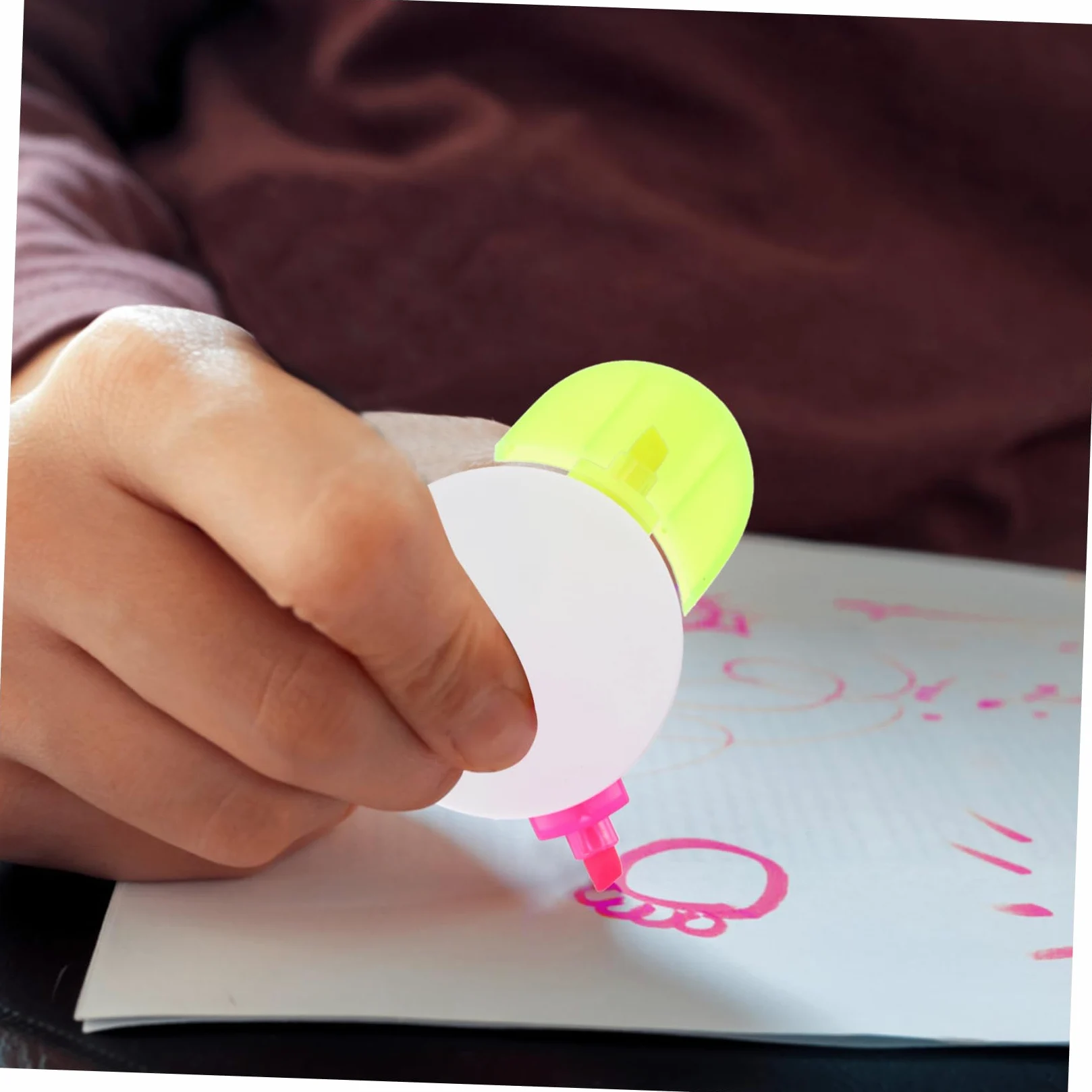 DOITOOL 3 Set Evidenziatori Penne Fluorescenti Per Journaling Design E Compatto Per Decorazioni 5 Pezzi * 3