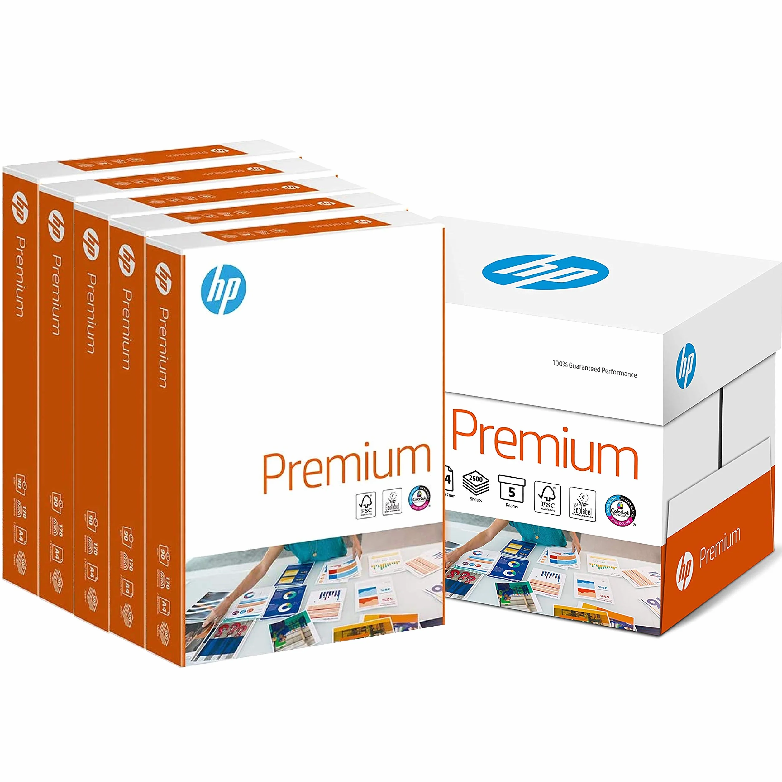 HP Papers CHP852 A4 90 gsm FSC carta premium, 5 Pezzi