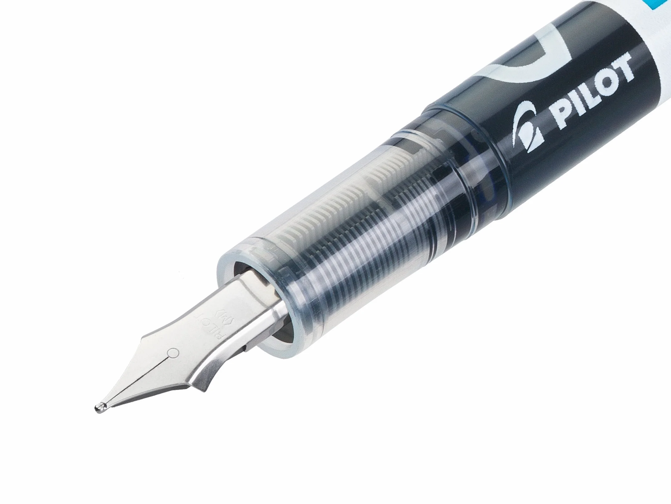 PILOT Set di 6 Penne Stilografiche V-Pen Inchiostro Cancellabile Pennino in Acciaio Blu