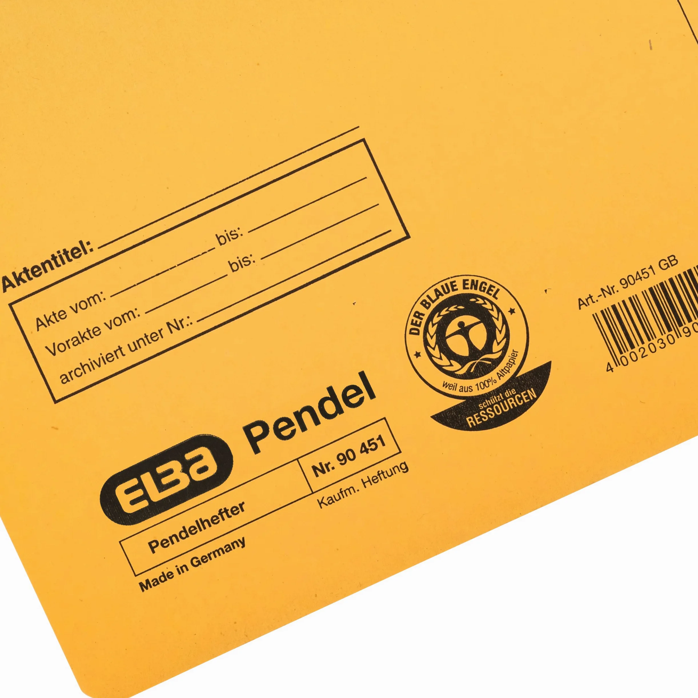 Elba 90451bl Cartelle Sospese in cartoncino Manila riciclato, 250 g/m², confezione da 50 pezzi, colore: blu cartelle sospese in cartoncino manilla (RC) 250 g/m² giallo