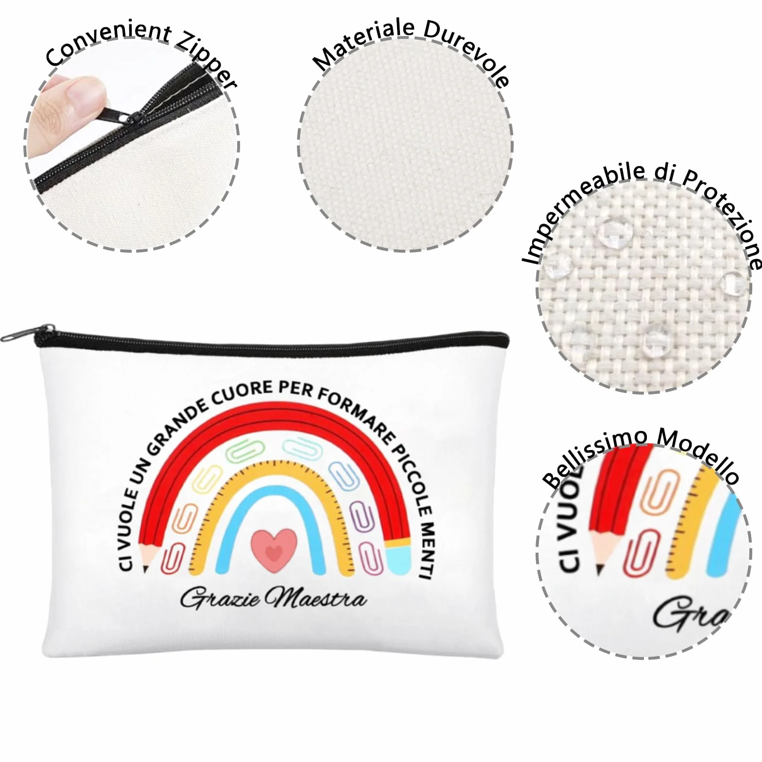Regalo Maestra Fine Anno Set 3 Pochette 3 Biglietti Auguri Insegnanti Idee Regalo Originali Maestre Asilo Scuola Elementare Tasca Interna Card