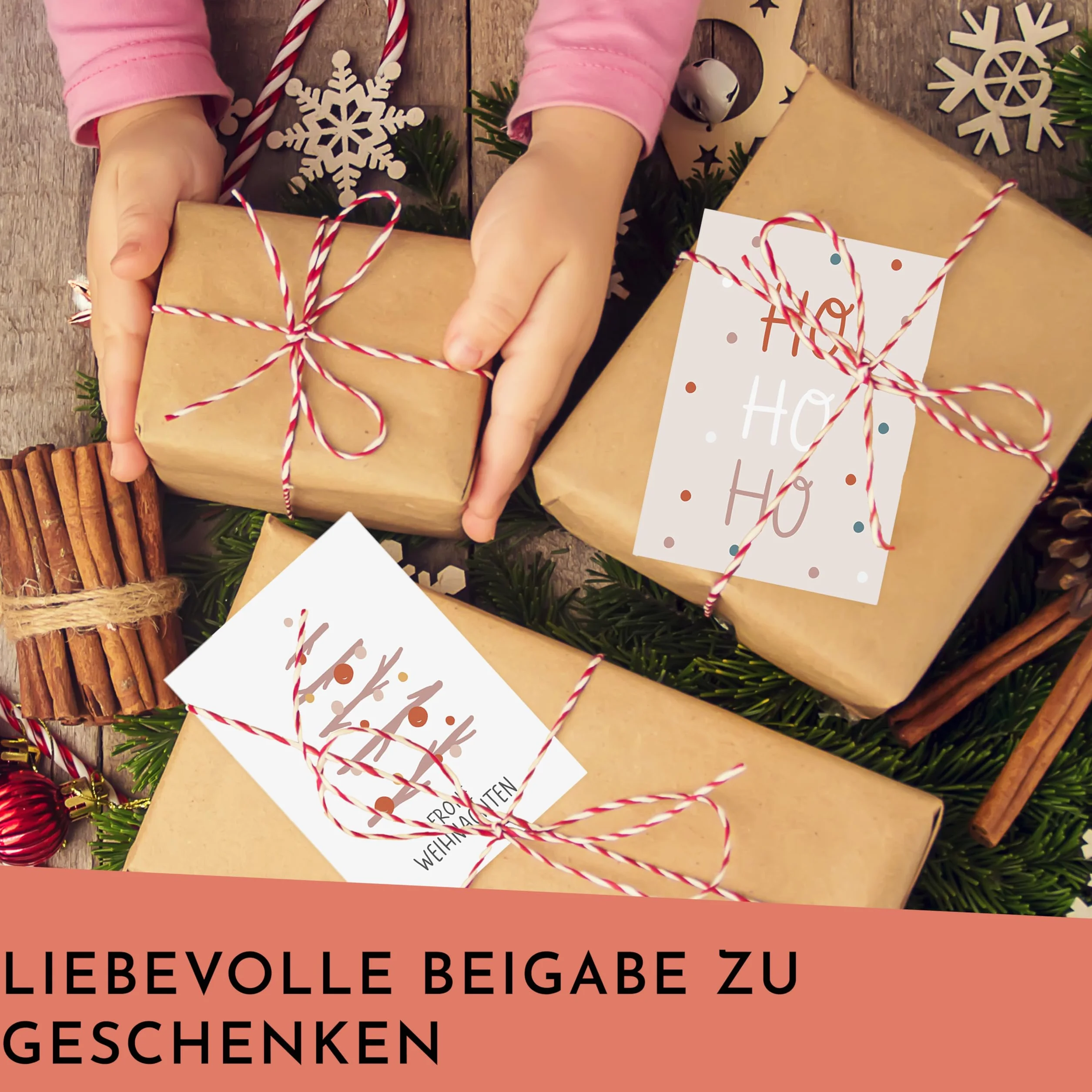 CraftWerk Biglietti di Natale con busta, set da 30 pezzi, formato DIN A6