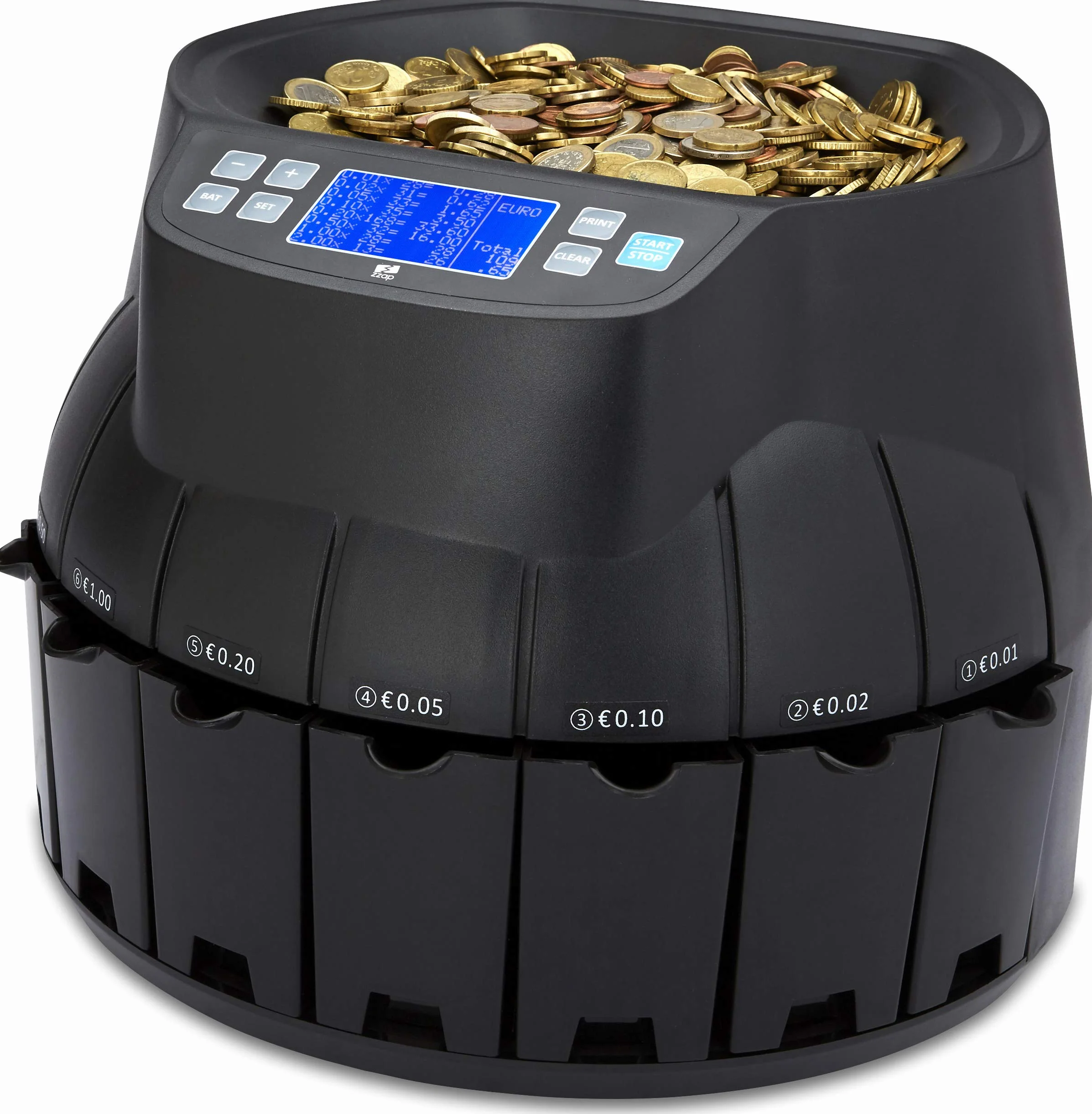 ZZap CS40 Contamonete automatica in euro, Macchina conta-denaro, Macchina conta-soldi