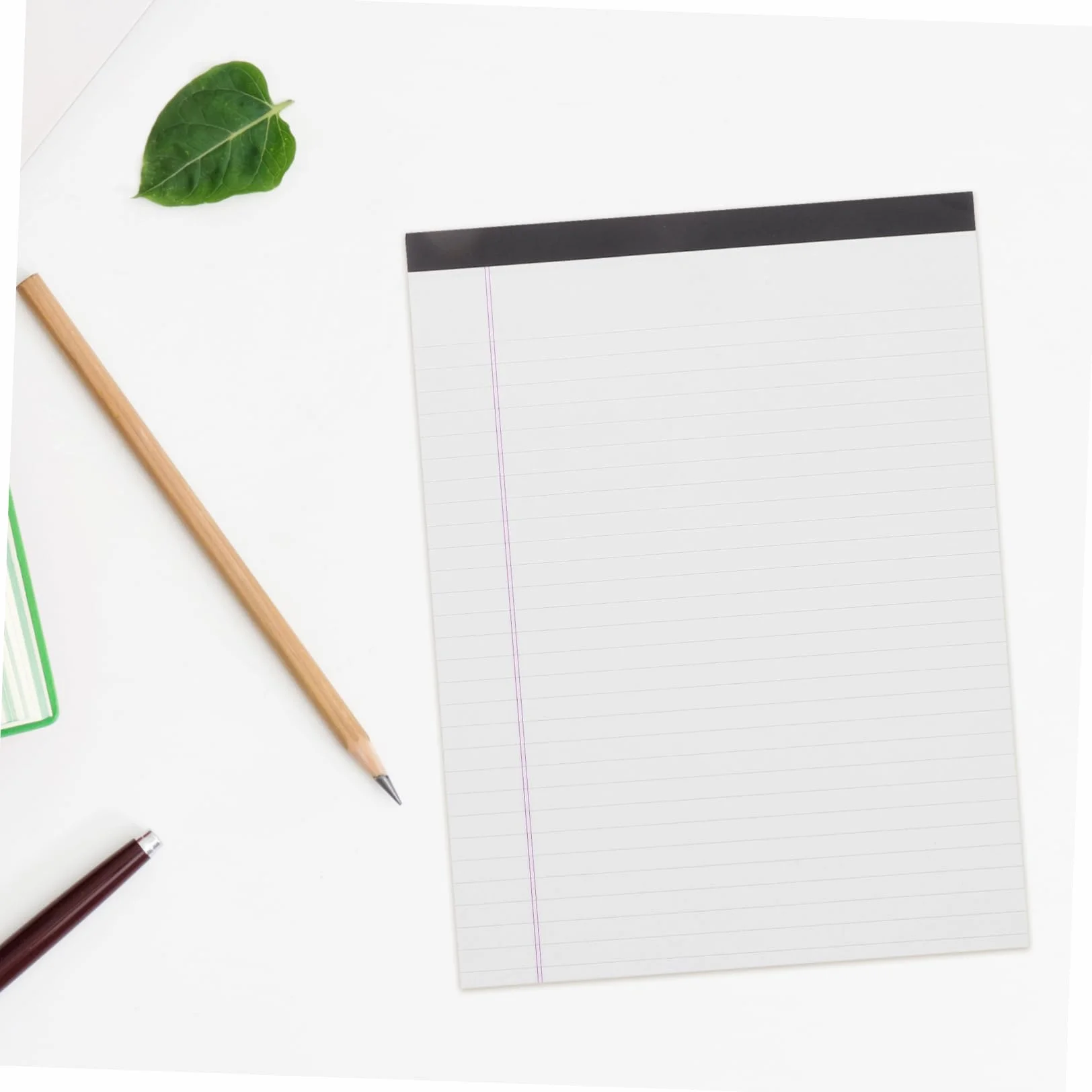 Hemobllo Blocchi per Appunti Legali 4 Pezzi Formato A4 Carta Bianca Righe Larghe Facile da Staccare Soluzione Portatile per Scuola e Ufficio