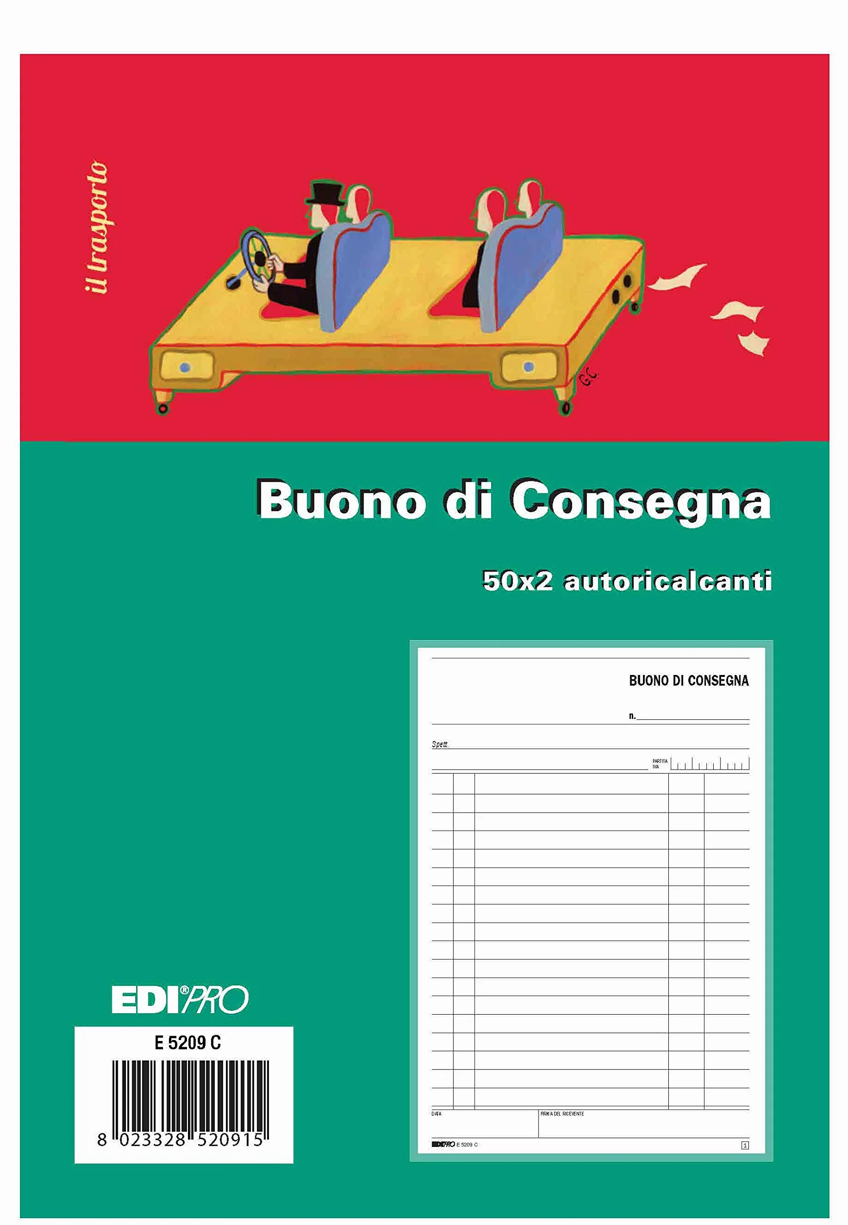 EDIPRO E5209C Blocco autoricalcante 50x2 f.to 22x14,8