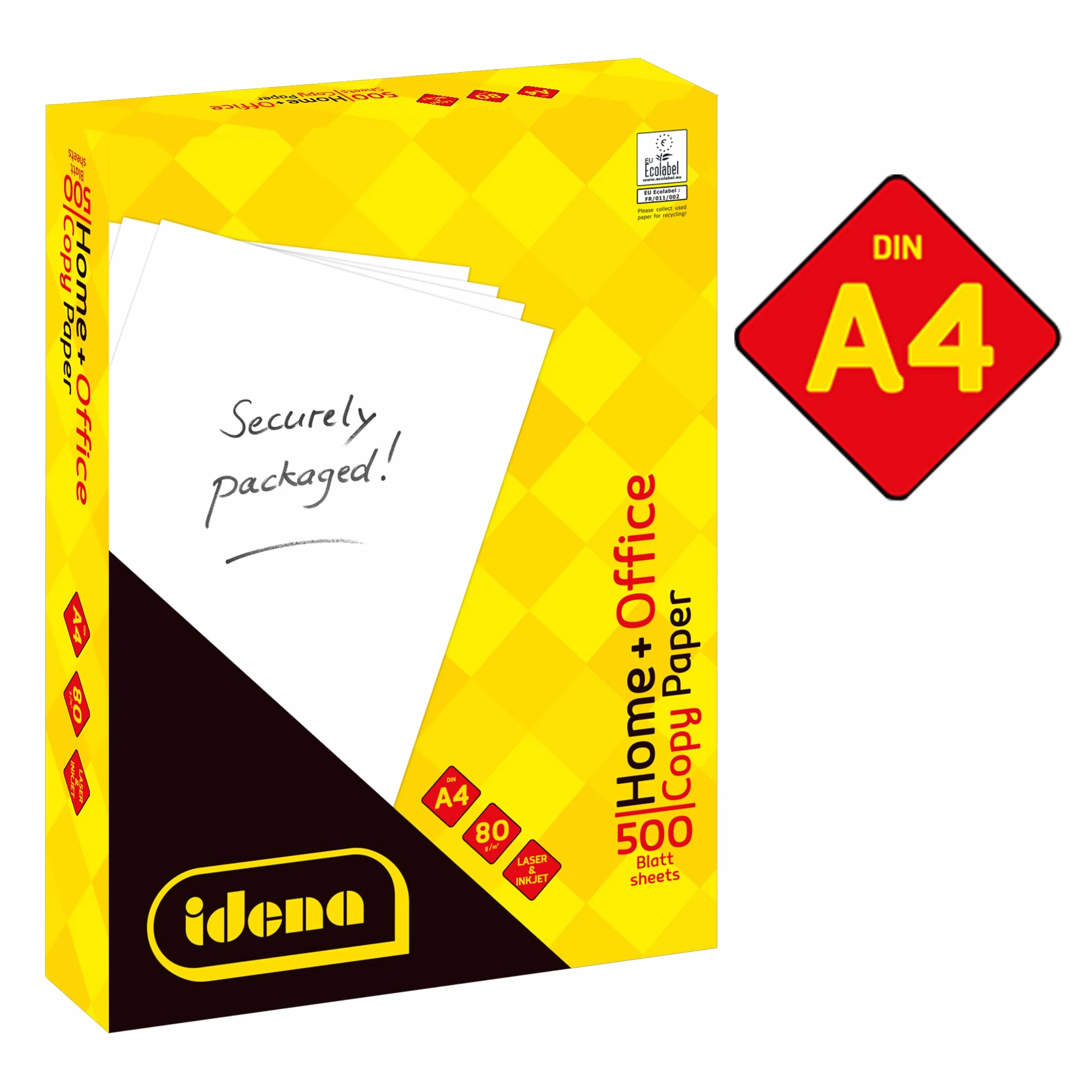 Idena 90950 Carta per fotocopie A4 5 confezioni da 500 fogli 80 g/m²