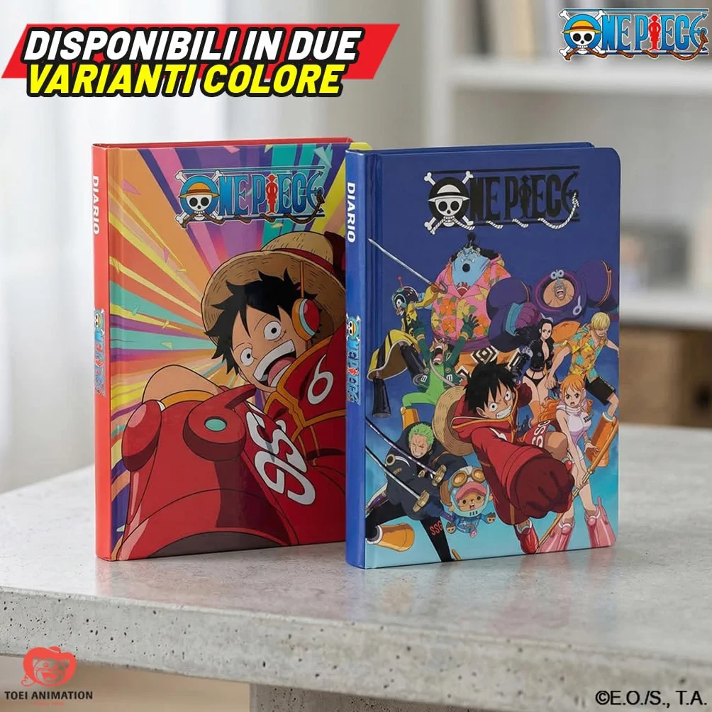 One Piece Diario Scuola Ufficiale 12 Mesi 320 Pagine Copertina Imbottita 13x17,8H