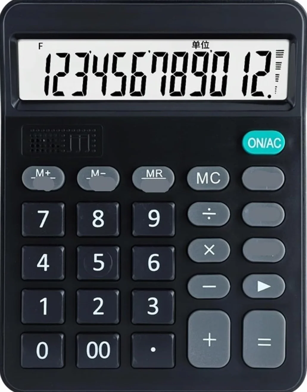 calcolatrici, Desktop Ampio Display Doppia Alimentazione for la casa, Ufficio, Regalo, Materiale Scolastico, cancelleria(Black)