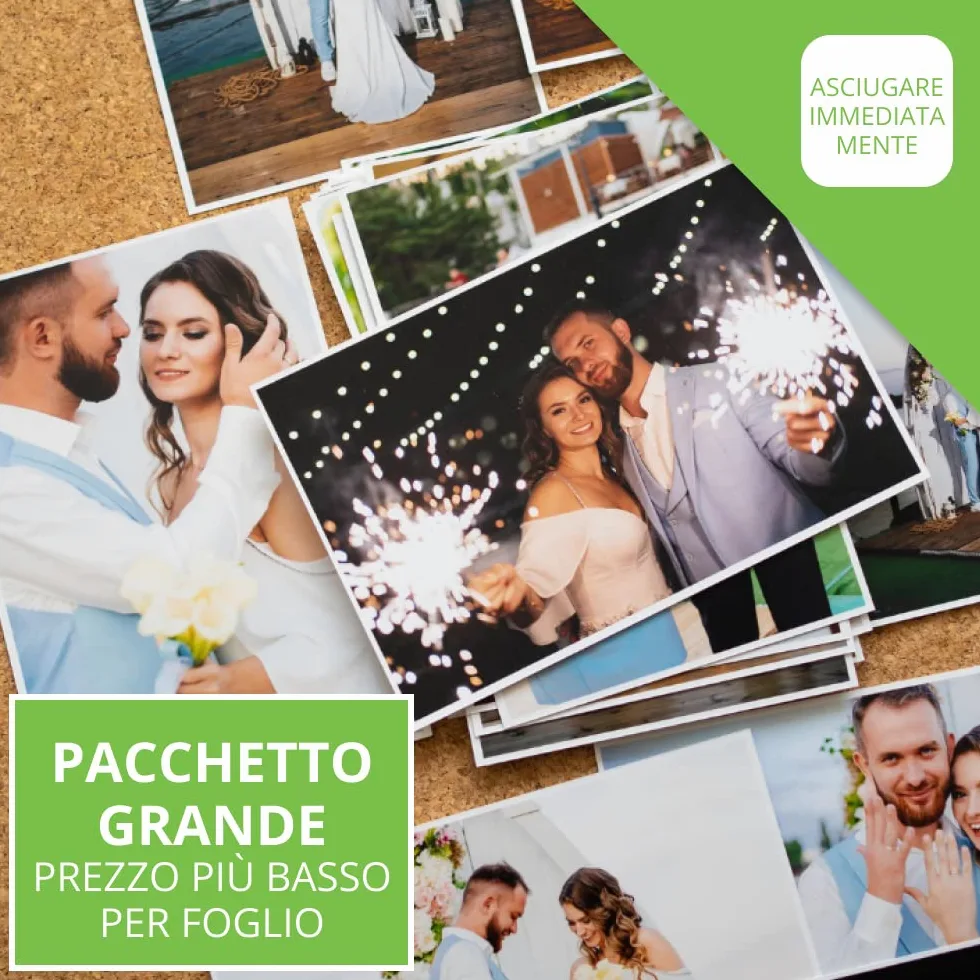 Colorway PrintPro - Carta fotografica lucida, 230g, 500 fogli, 10x15 cm, asciugatura immediata, impermeabile per tutte le stampanti a getto d'inchiostro