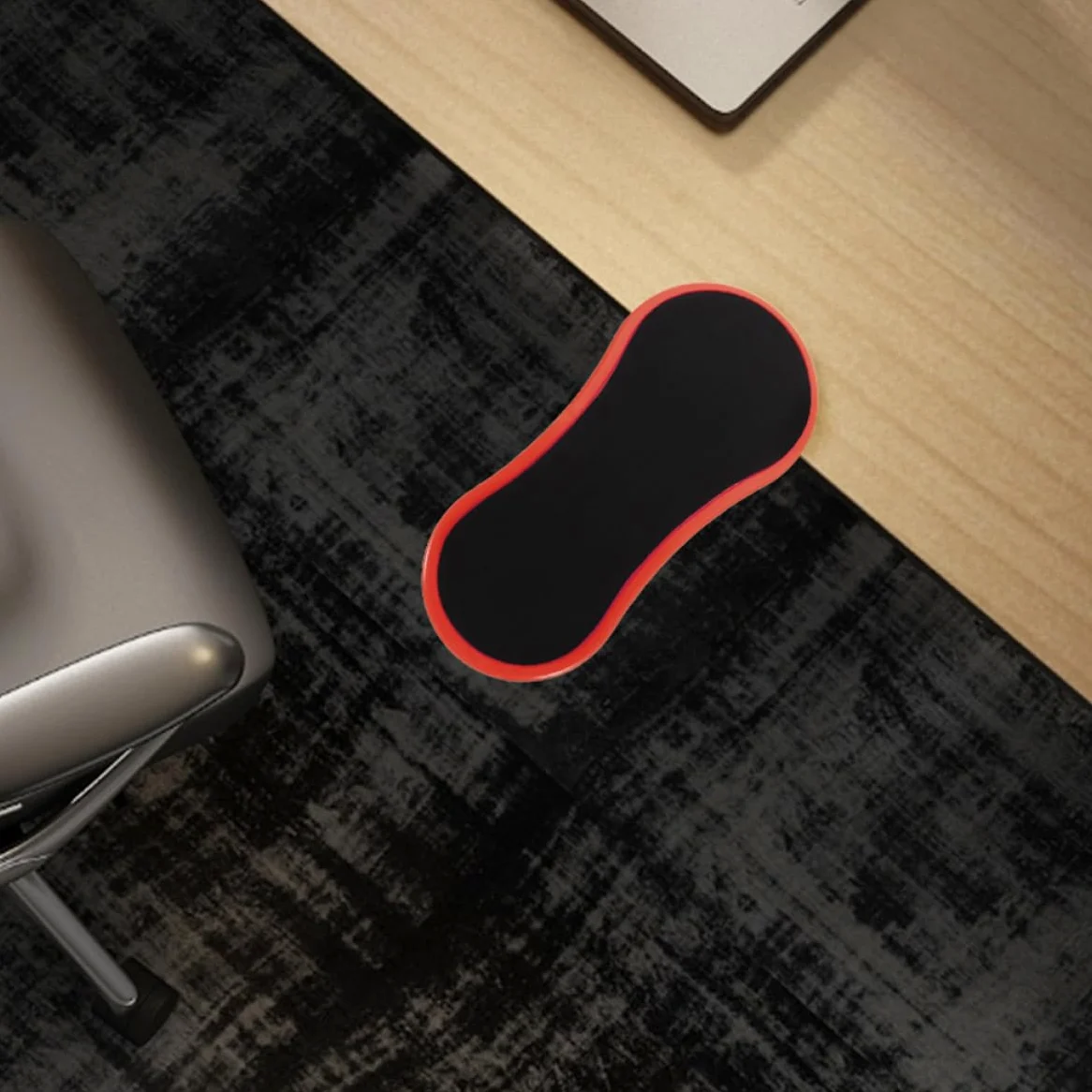 Ciieeo Poggiapolsi Facile da Installare da 2 Pezzi in Gomma e Cotone Scrivania Supporto Ergonomico per Braccio e Polso per Casa e Ufficio