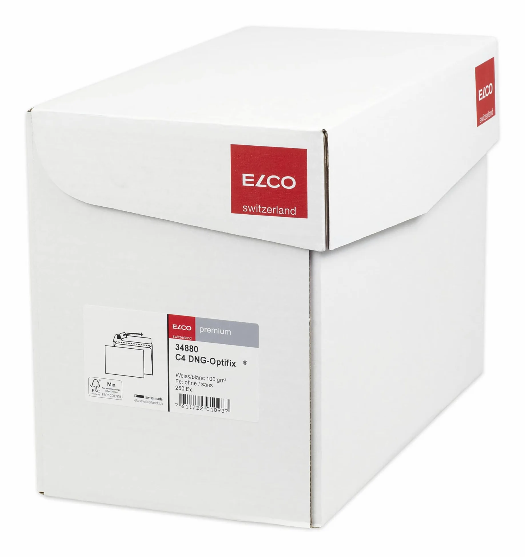 Elco Premium Optifix C4, 324 x 229/59 mm, Busta Bianco