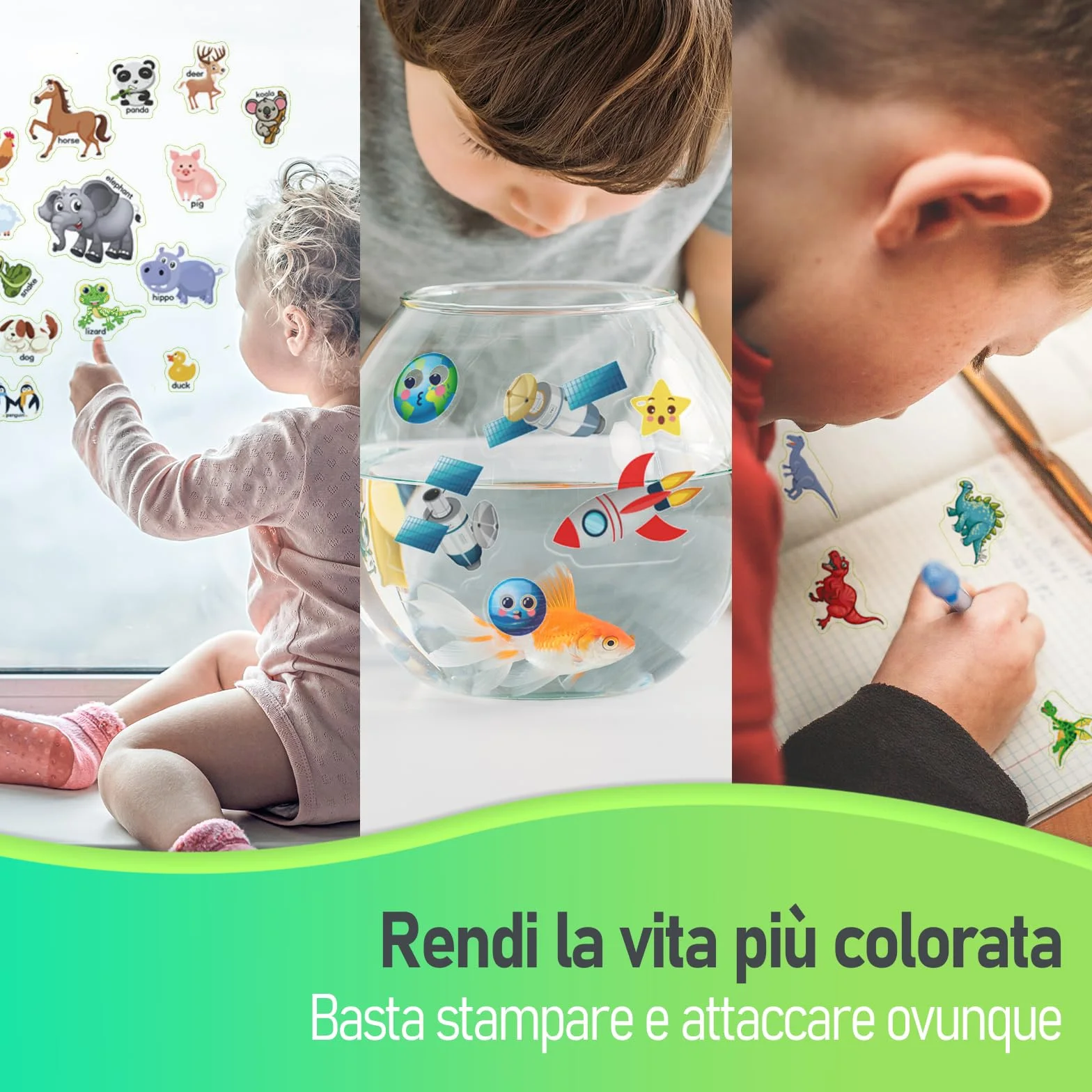 Carta adesiva vinile trasparente A4 297x210mm per stampante a getto d'inchiostro