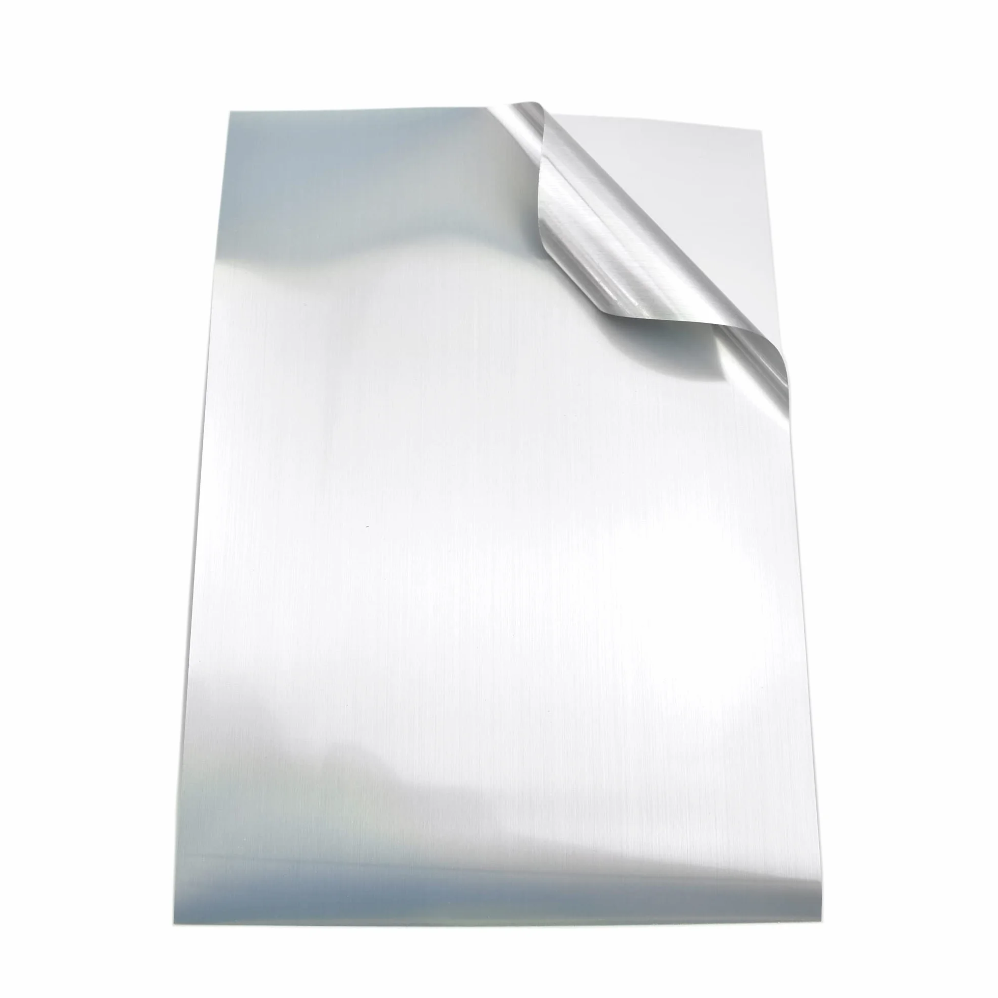 Evergreen Goods 10 fogli vinile adesivo A4 argento spazzolato etichette autoadesive impermeabili stampabili getto d'inchiostro laser Cricut