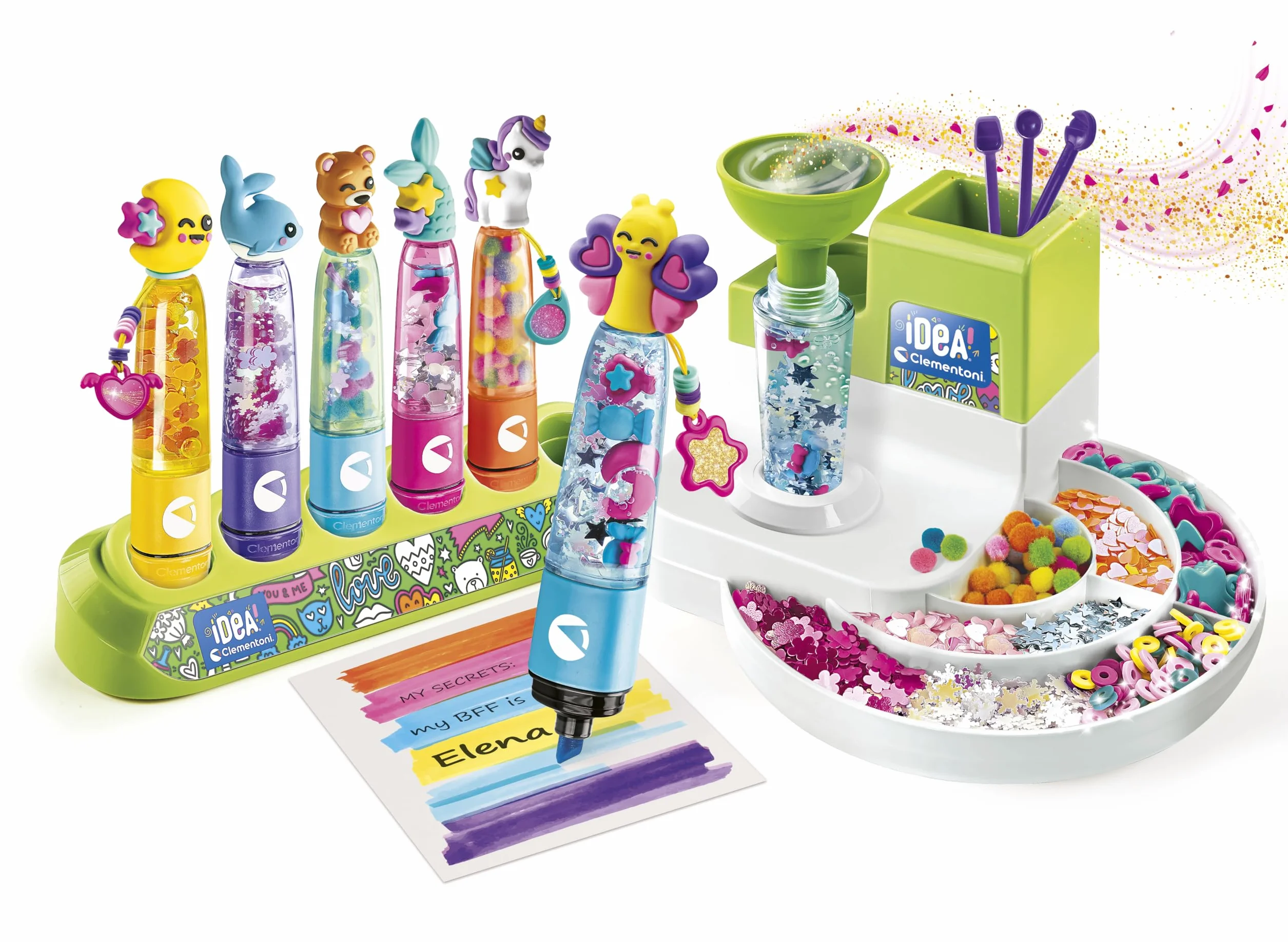 Clementoni Laboratorio Evidenziatori Personalizzati Kit Creativo Bambini 6+ Anni 50+ Accessori 6 Evidenziatori Made in Italy