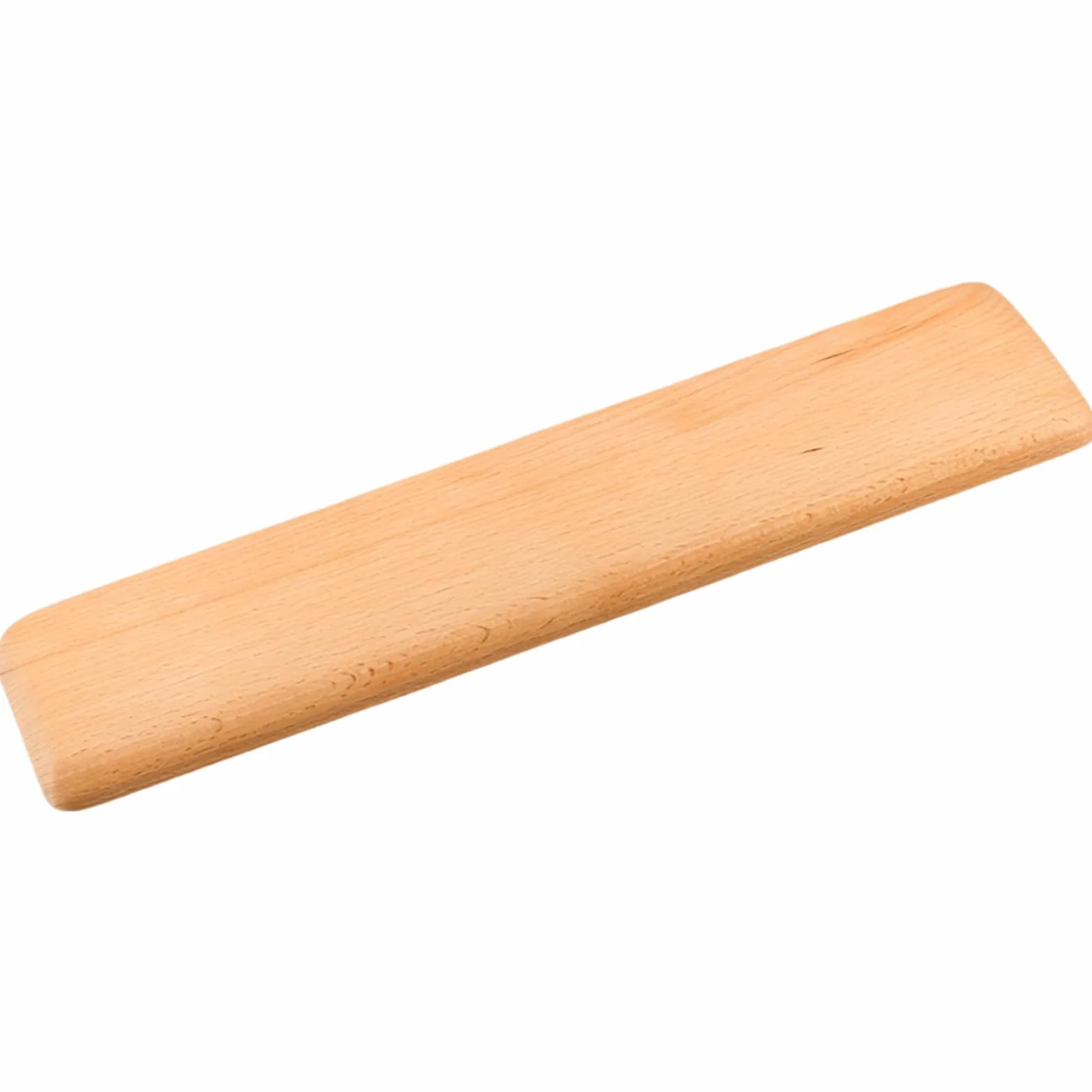 Poggiapolsi ergonomico in legno di faggio (36 cm), ideale per tastiere meccaniche a 87 tasti, antiscivolo e liscio, perfetto per gaming, ufficio e casa, con venature naturali.