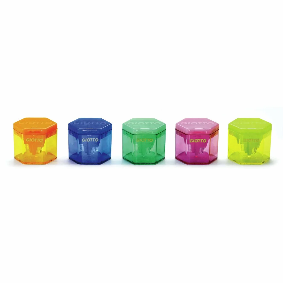 Giotto 230000A Temperamatite a 3 fori, confezione da 24, Multicolore