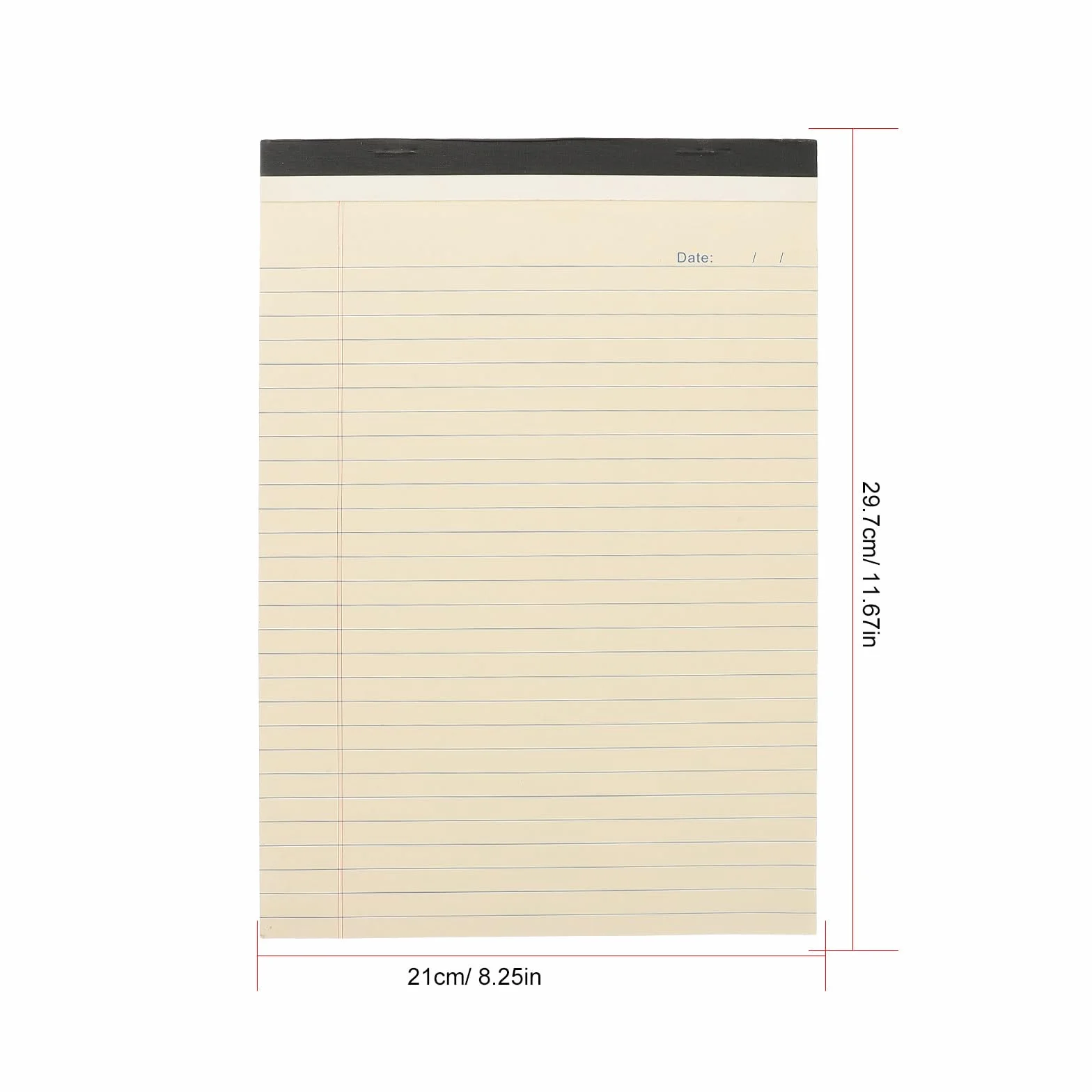Quaderno Cartonato Righe A4 Beige 4 Pezzi, Blocco Note Strappabile | Carta, Portatile e Data, per Planning e Desk Planner, Fornito in Confezione da 4