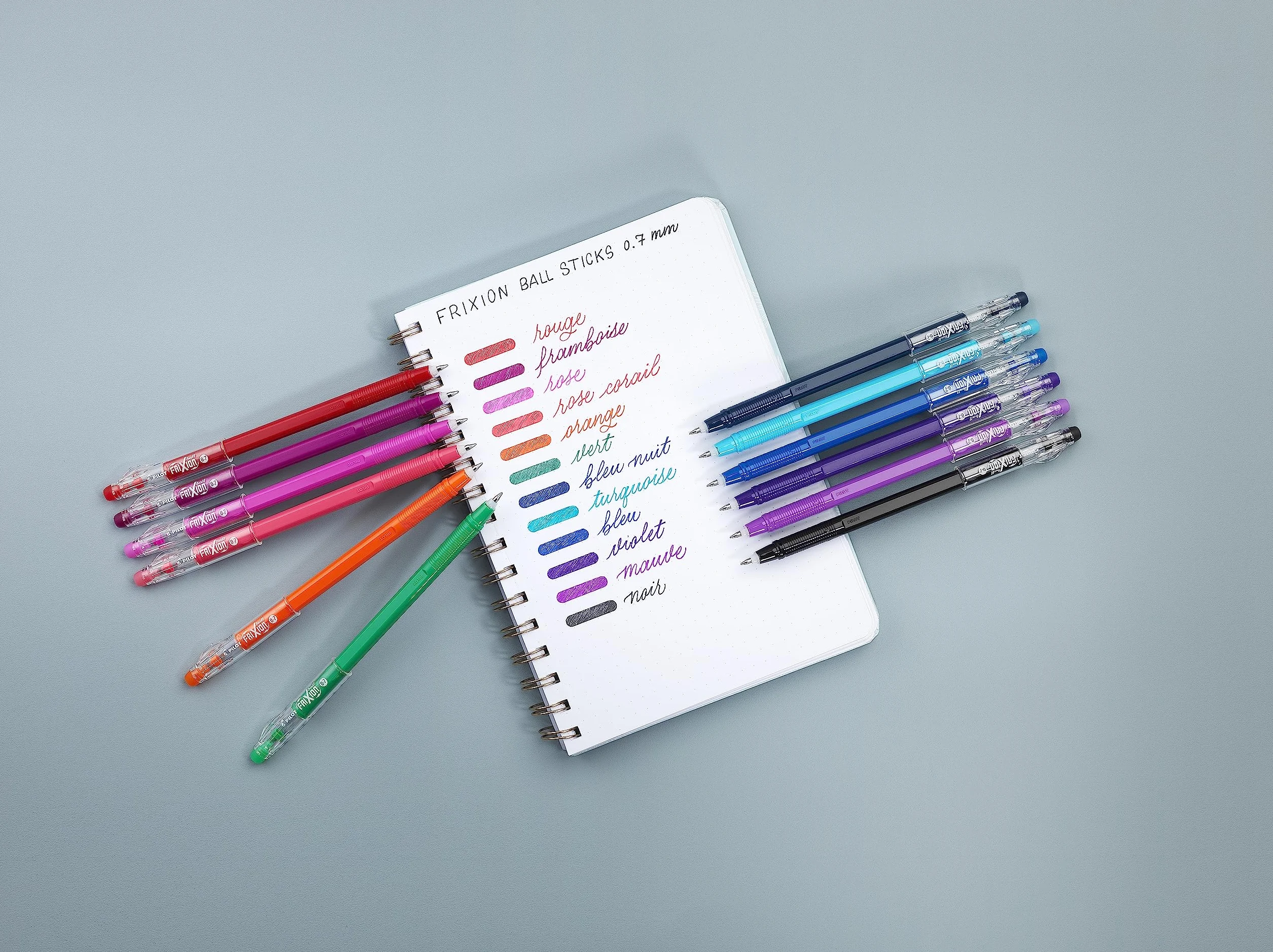 PILOT FriXion Ball Stick Inchiostro Gel Cancellabile Punta Media 12 Penne
