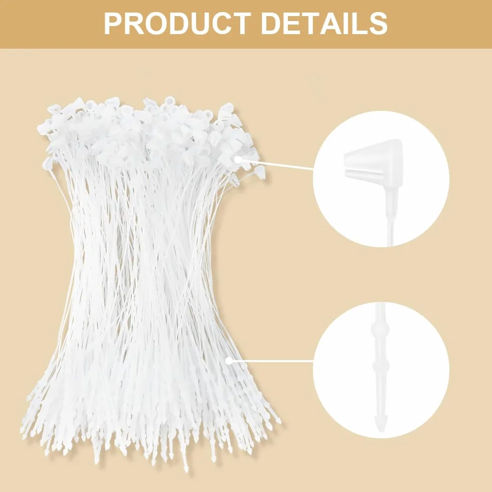 Etichette di Sicurezza in Plastica Trasparente Flintronic 10cm Bianco